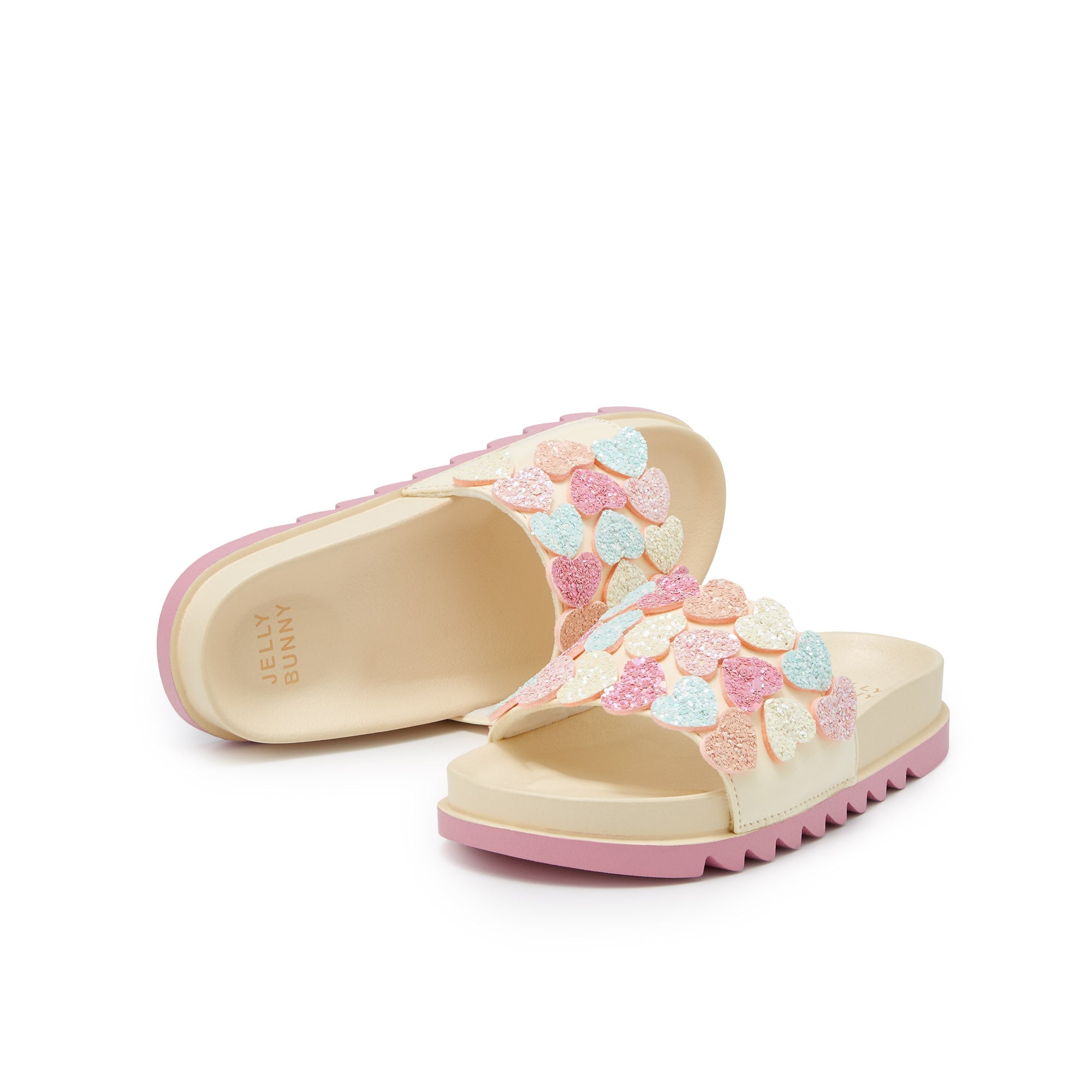 Mini Vesta Flat Sandals Cream