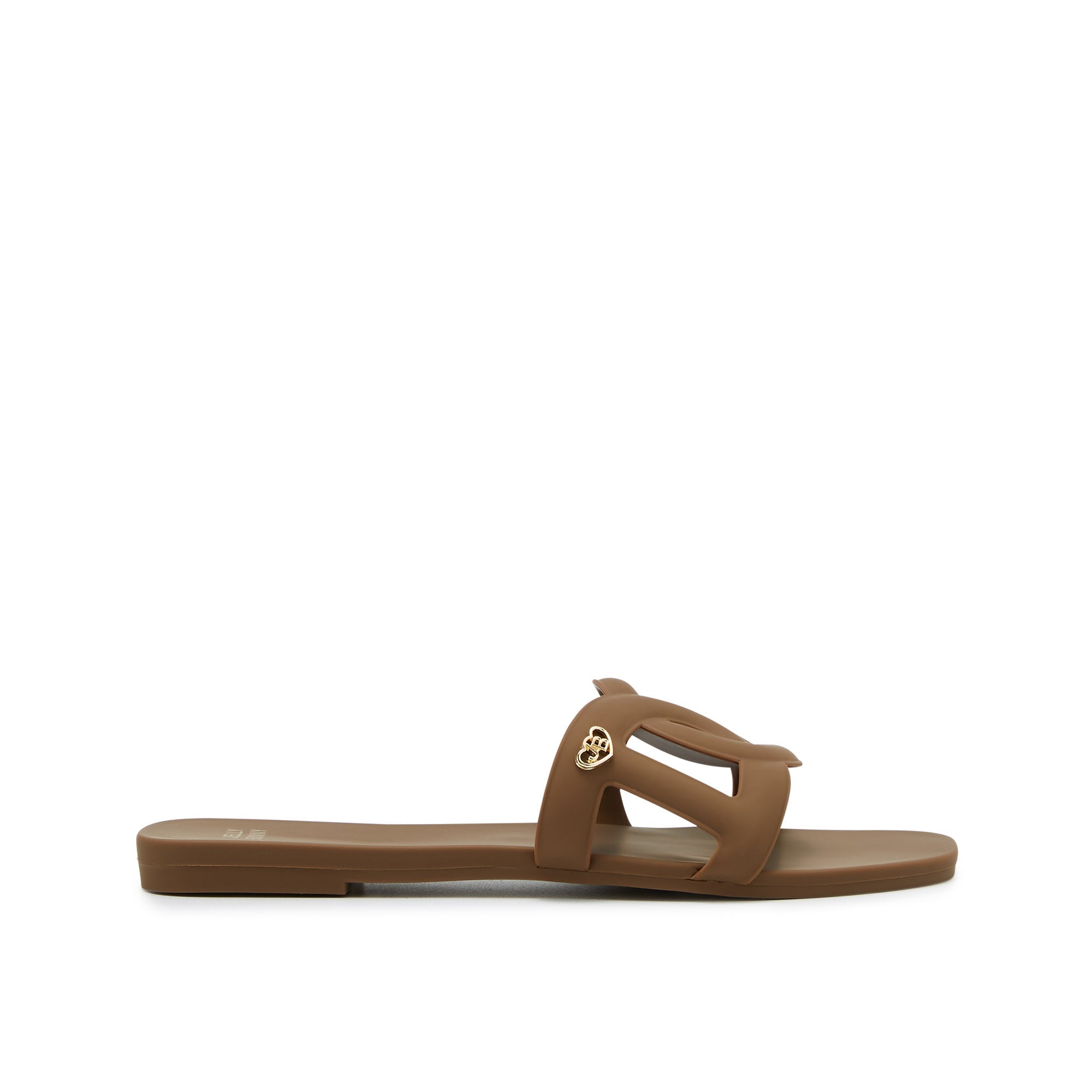Grease Glis Flat Sandals Brown