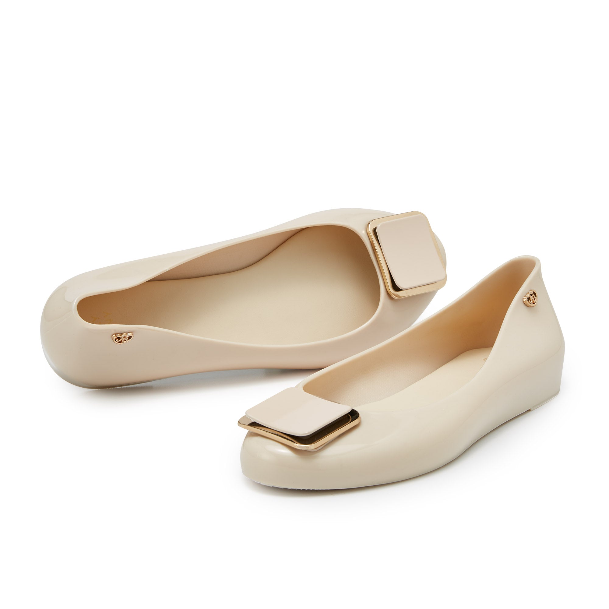 Ingrid Flats Shoes Ivory