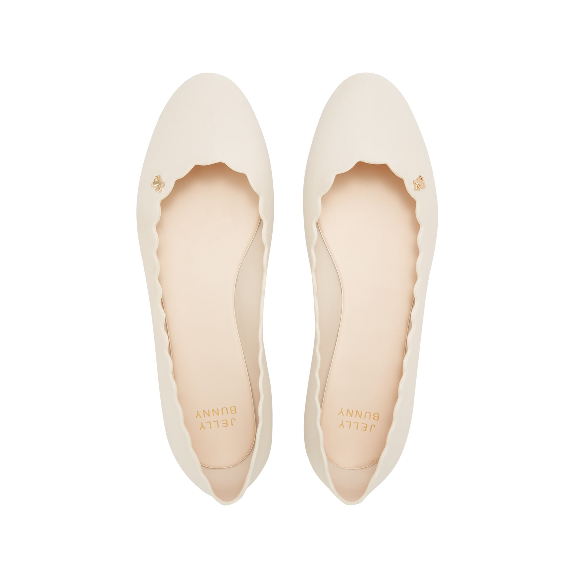 Sophie All The Way Matt Flat Ballerinas Off-White