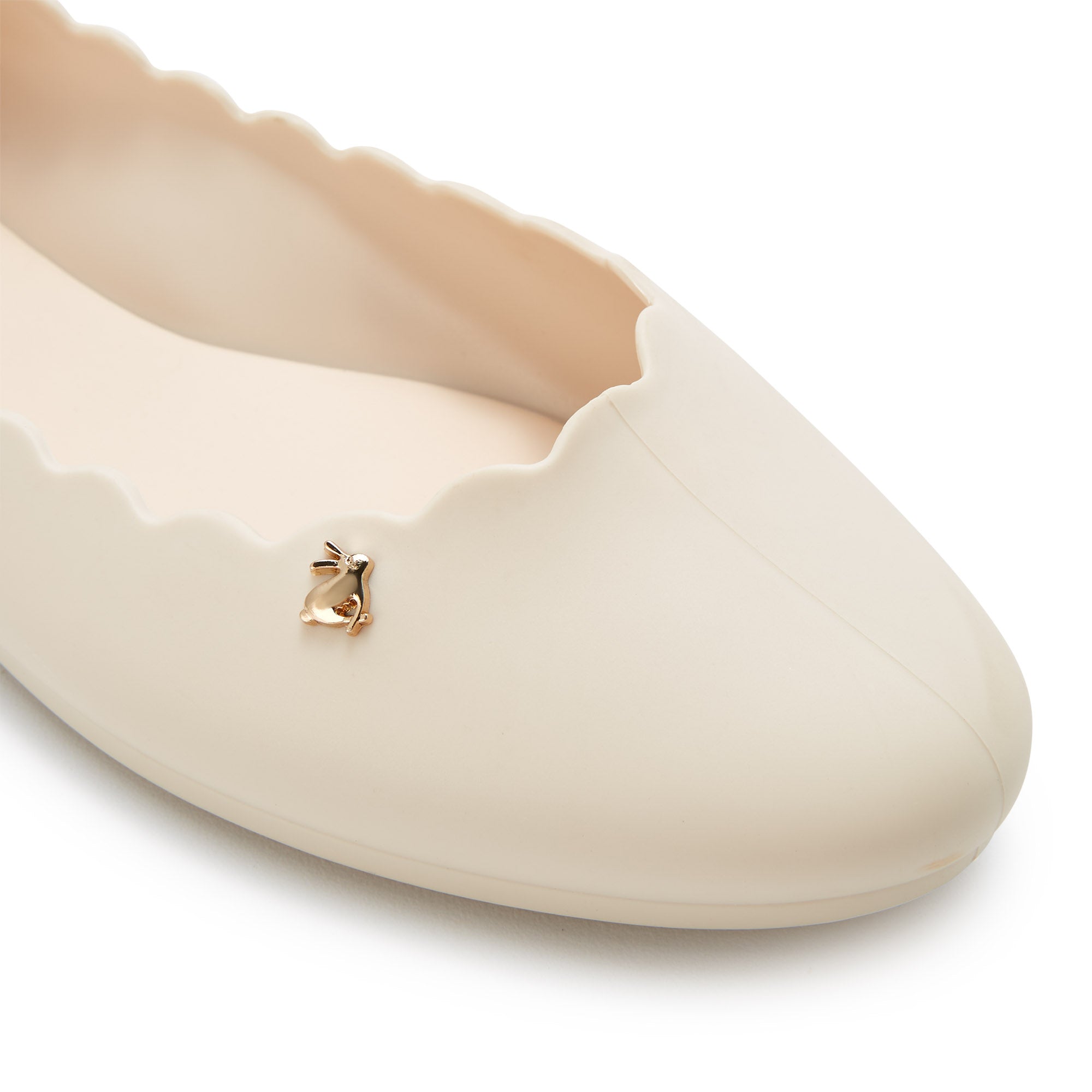 Sophie All The Way Matt Flat Ballerinas Off-White