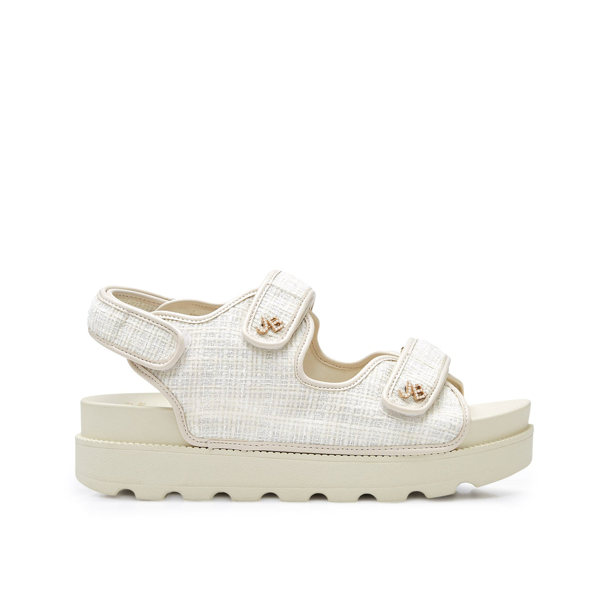 Cassidy Flats Sandals Shoes White Jelly Bunny MY