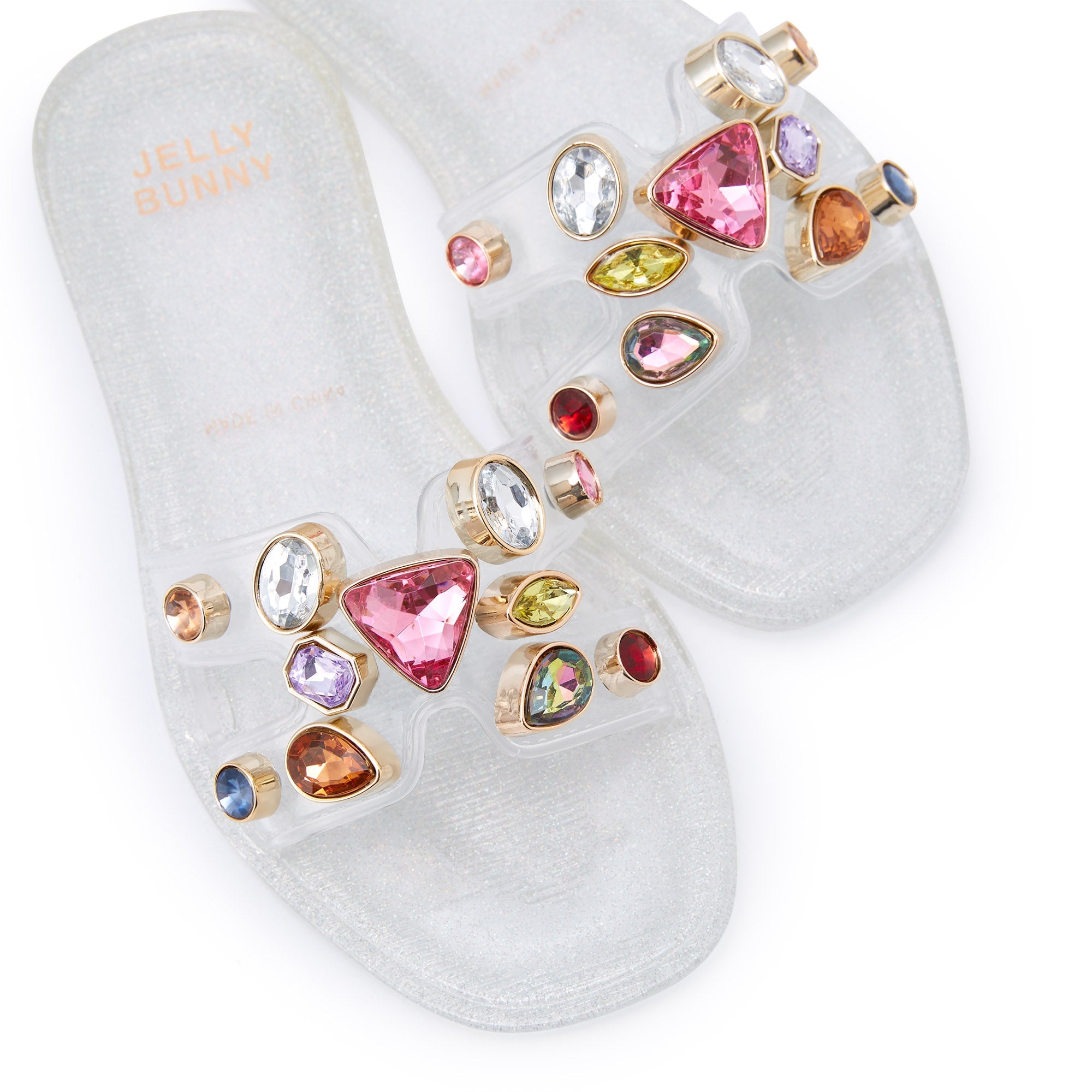 Mini Donna Flat Sandals Glitter Multi