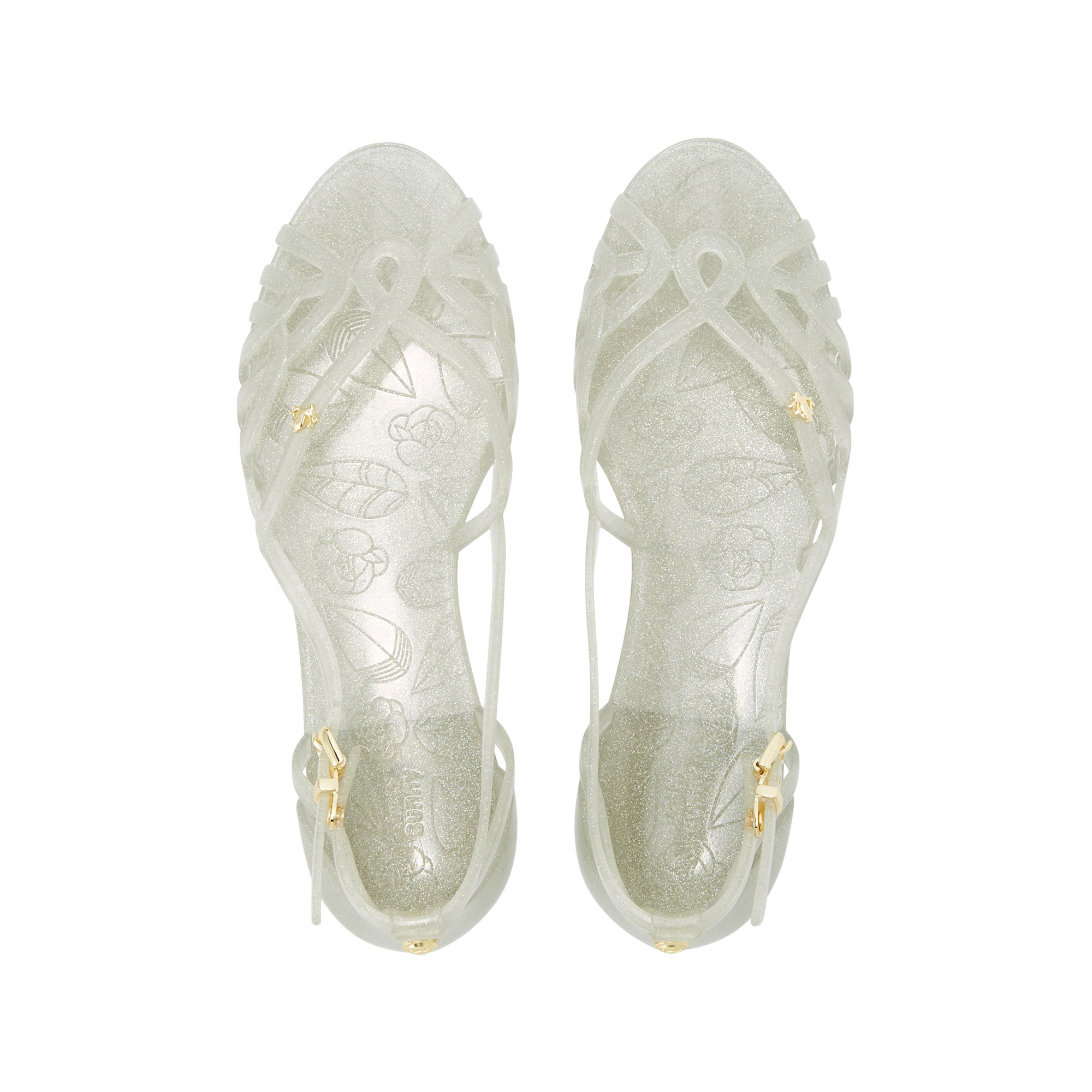 Amelie All The Way Flat Slingbacks Glitter Multi 2