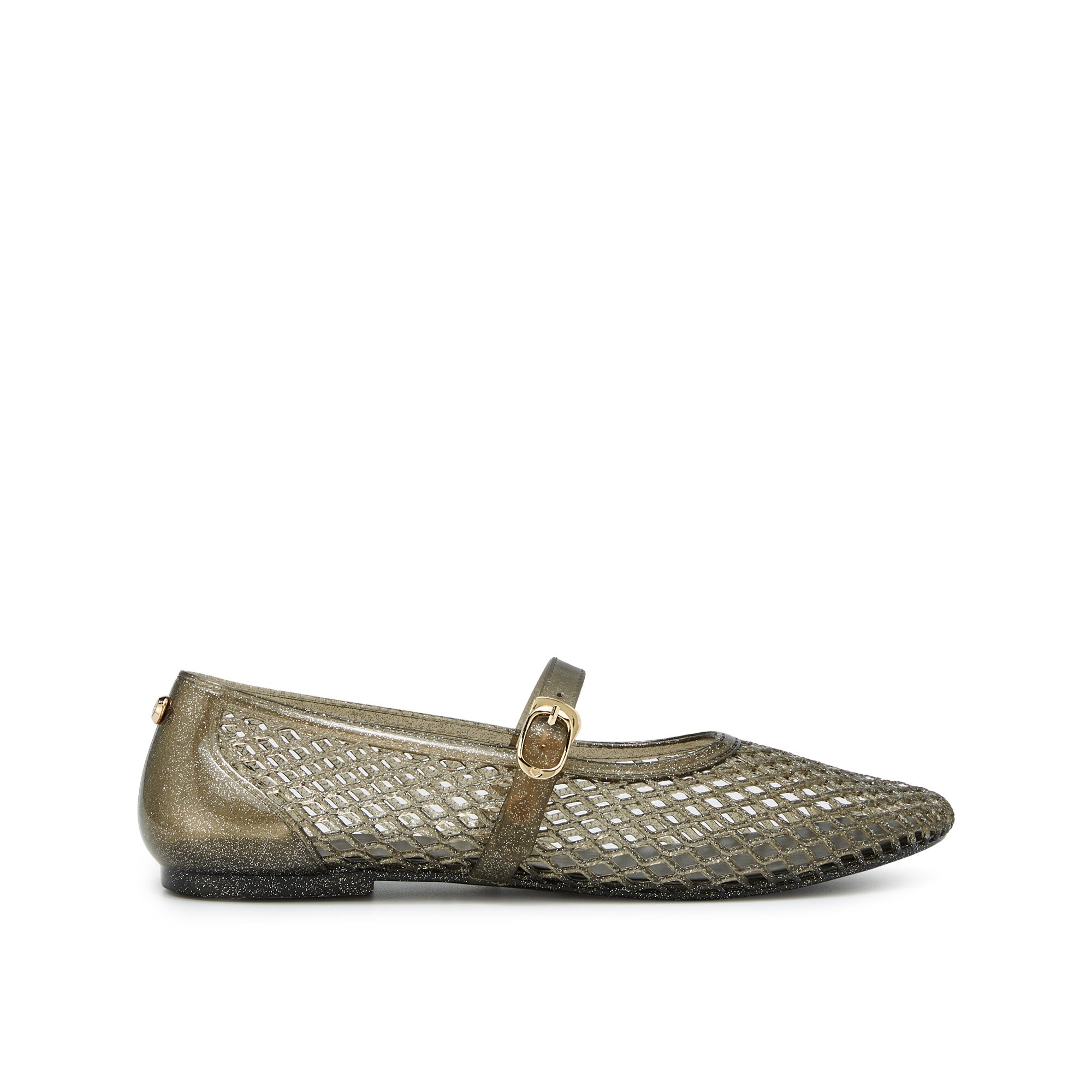 Pascal Flat Mary Janes Glitter Black