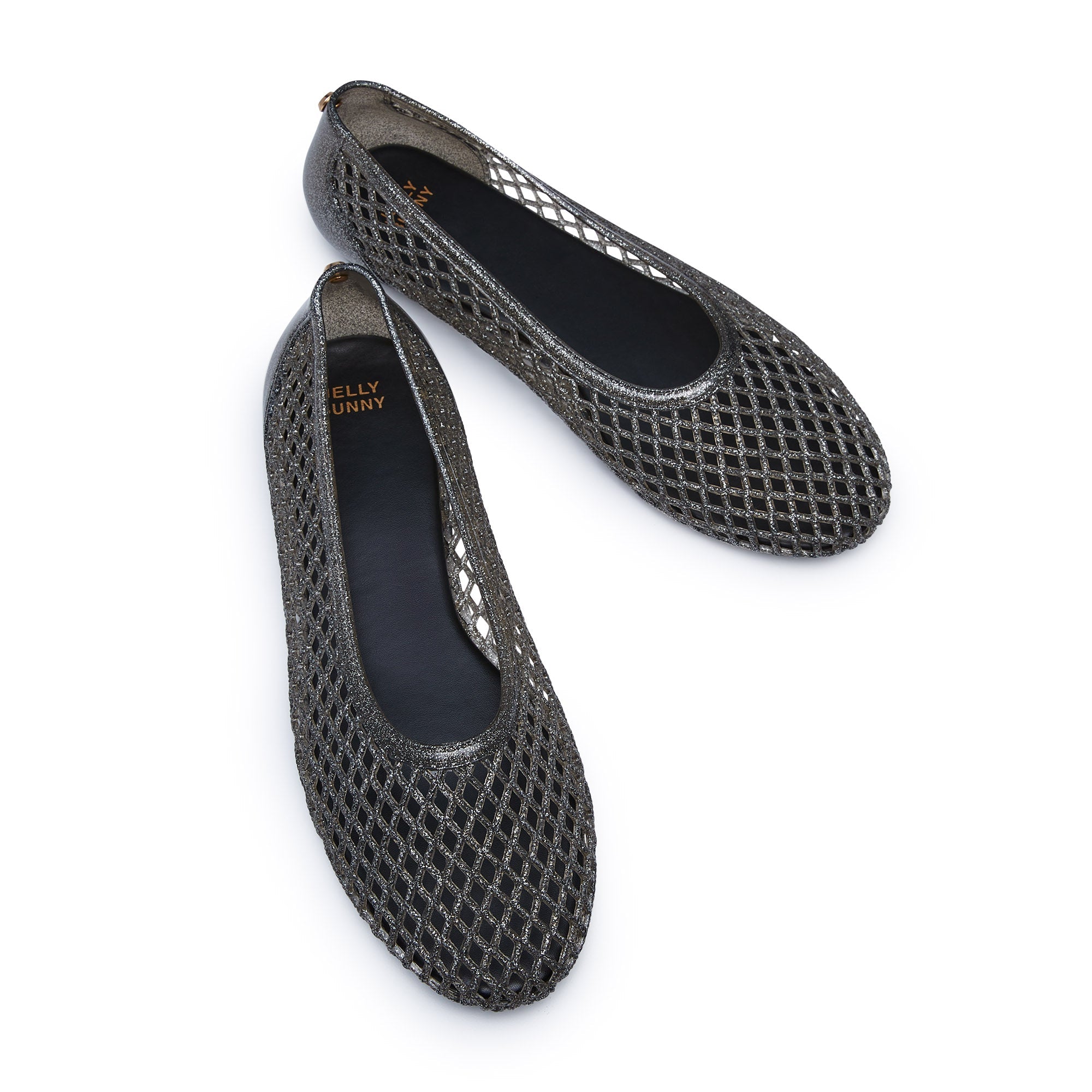 Melanie Flat Ballerinas Glitter Black