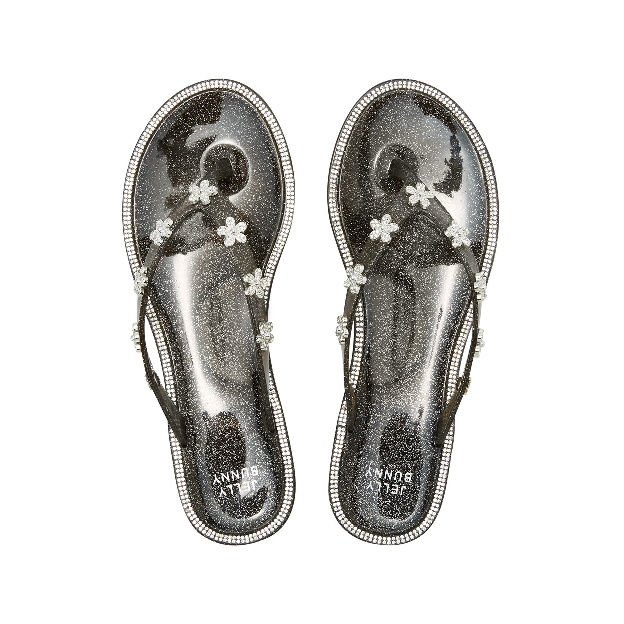 Elena Willa FlipFlop Glitter Black