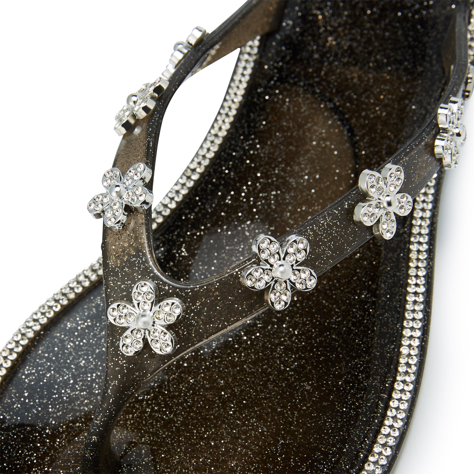Elena Willa FlipFlop Glitter Black