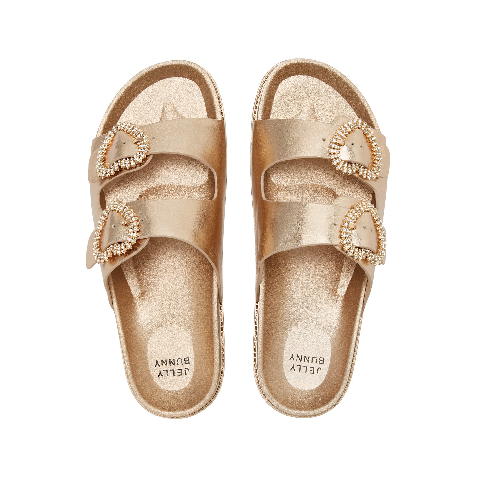 Poppy Flat Sandals Rose Gold
