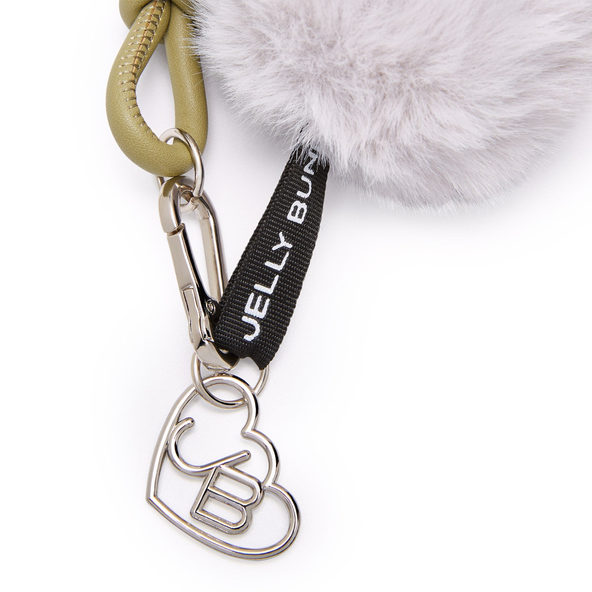 PomPom Keychain Light Grey