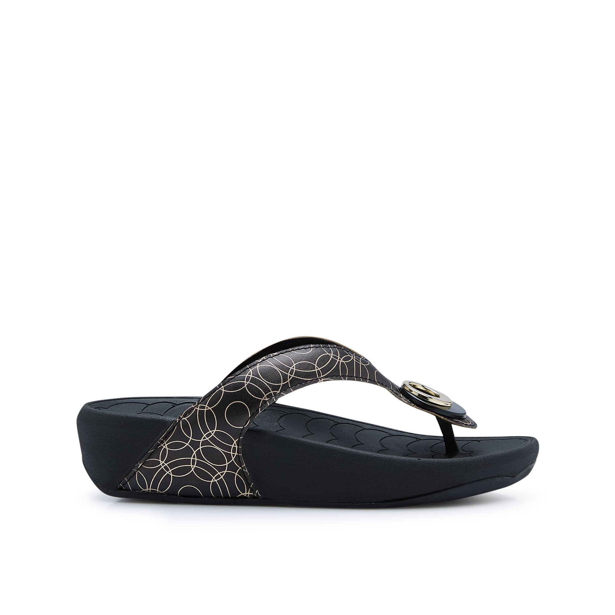 Bunny Twist Chiharu Flip Flops Black