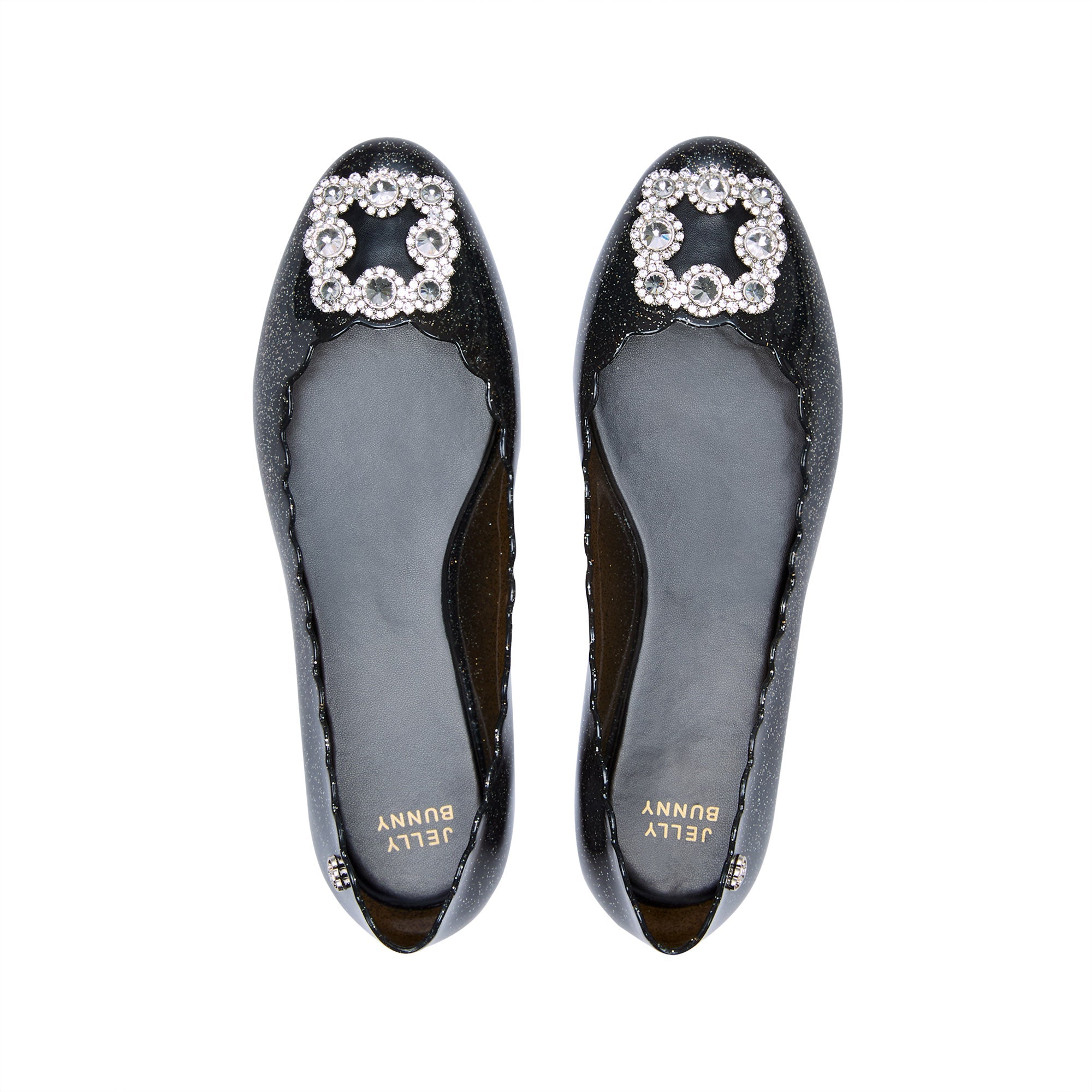 Sophie Clara Ballerinas Glitter Black