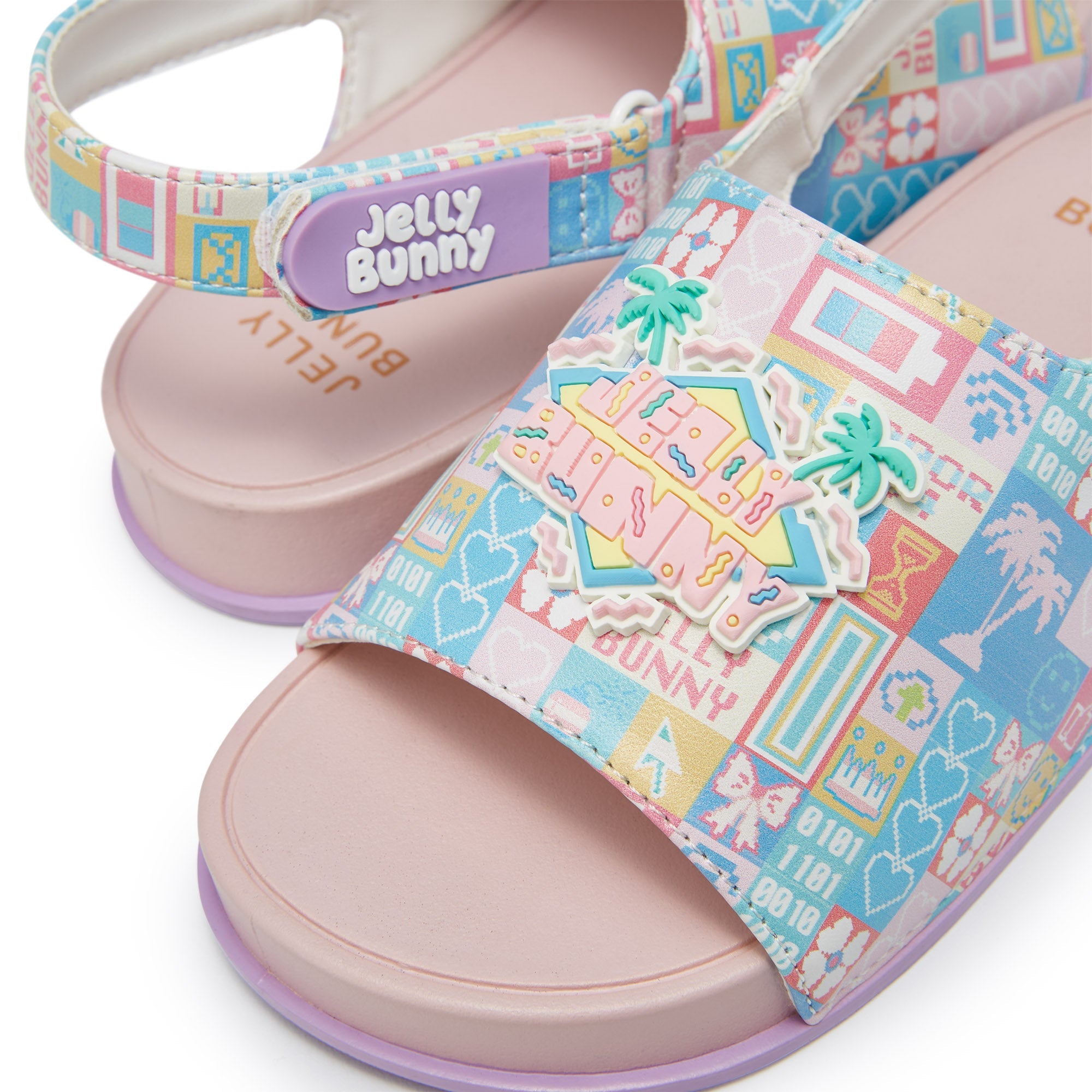 Mini Friendly Ramona Flat Sandals For Girls Light Pink