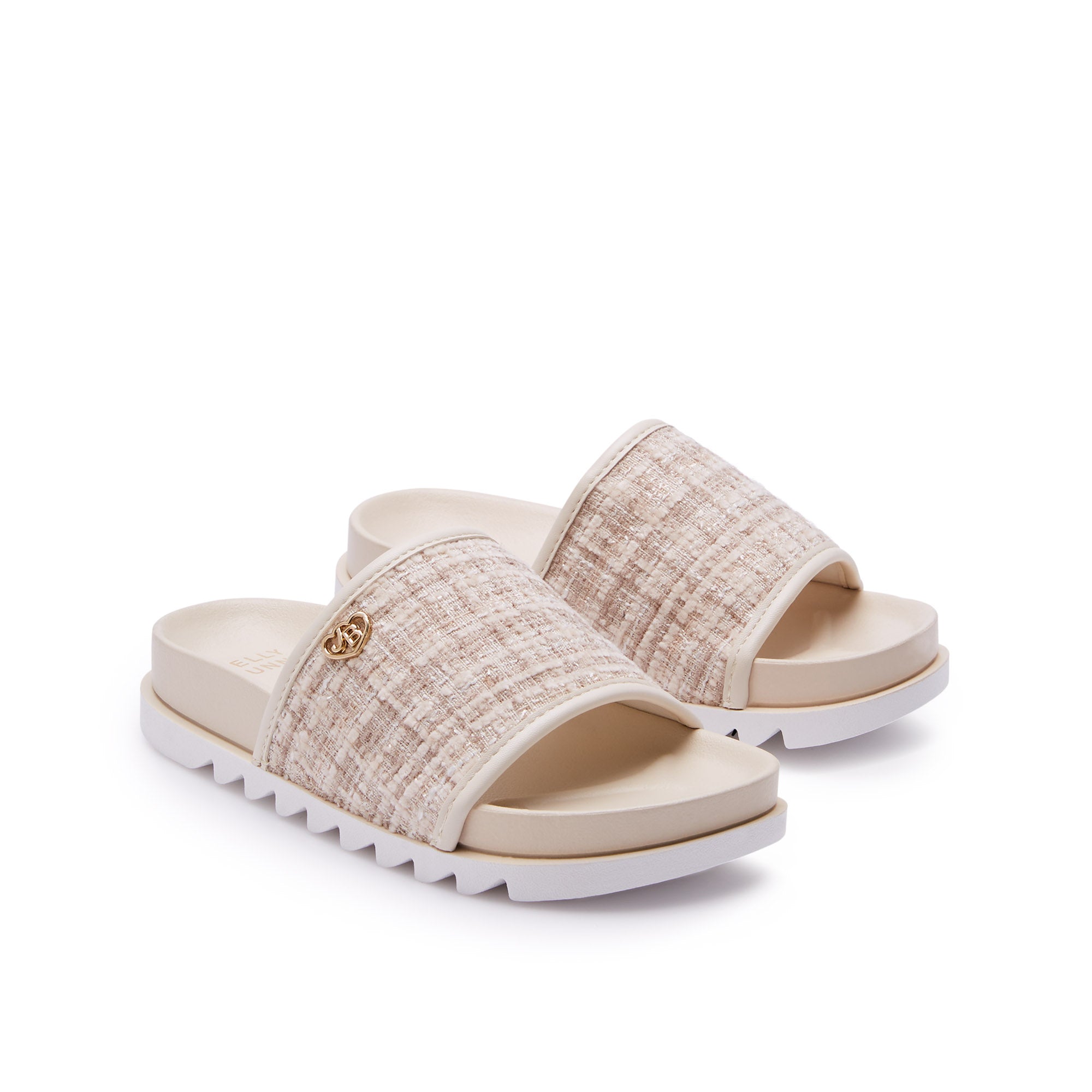 Mini Rudeus Flat Sandals For Girls Beige