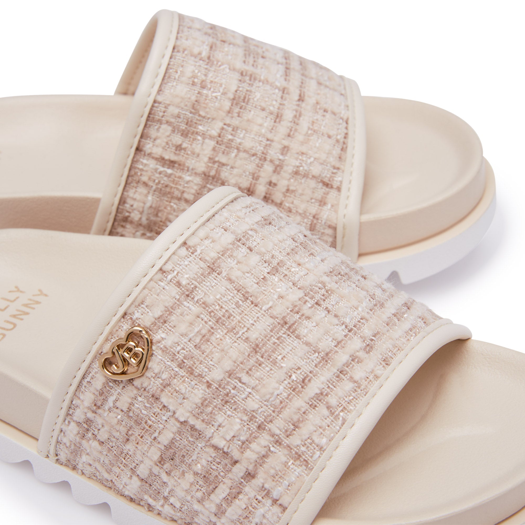 Mini Rudeus Flat Sandals For Girls Beige