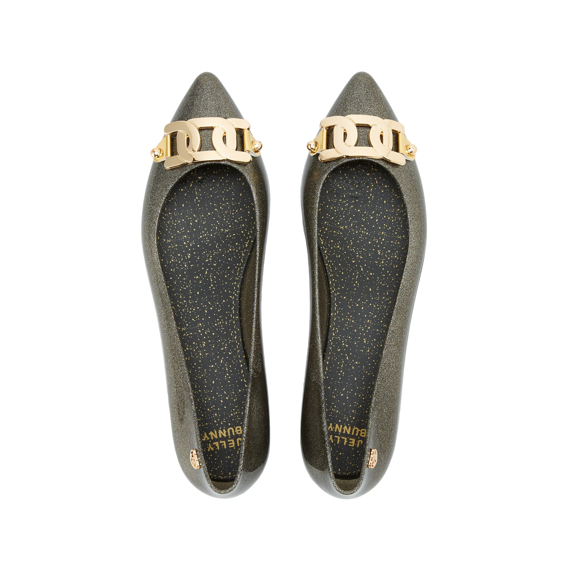 Avery Carlyya Flat Ballerinas Glitter Black