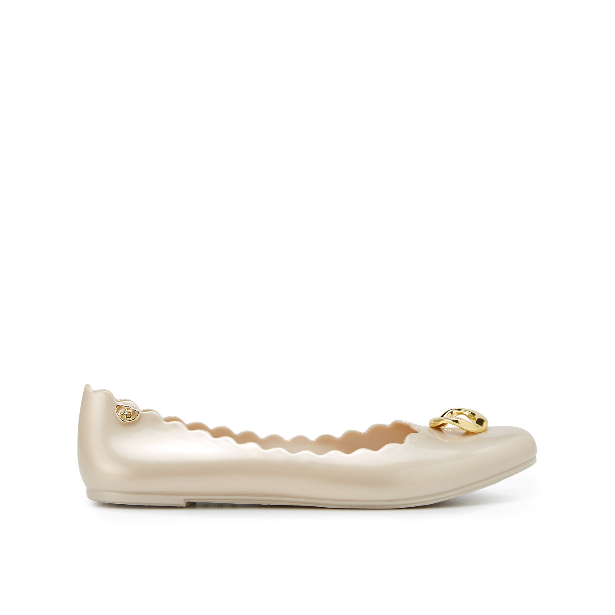 Sophie Pinpin Flat Ballerinas Printed Ivory