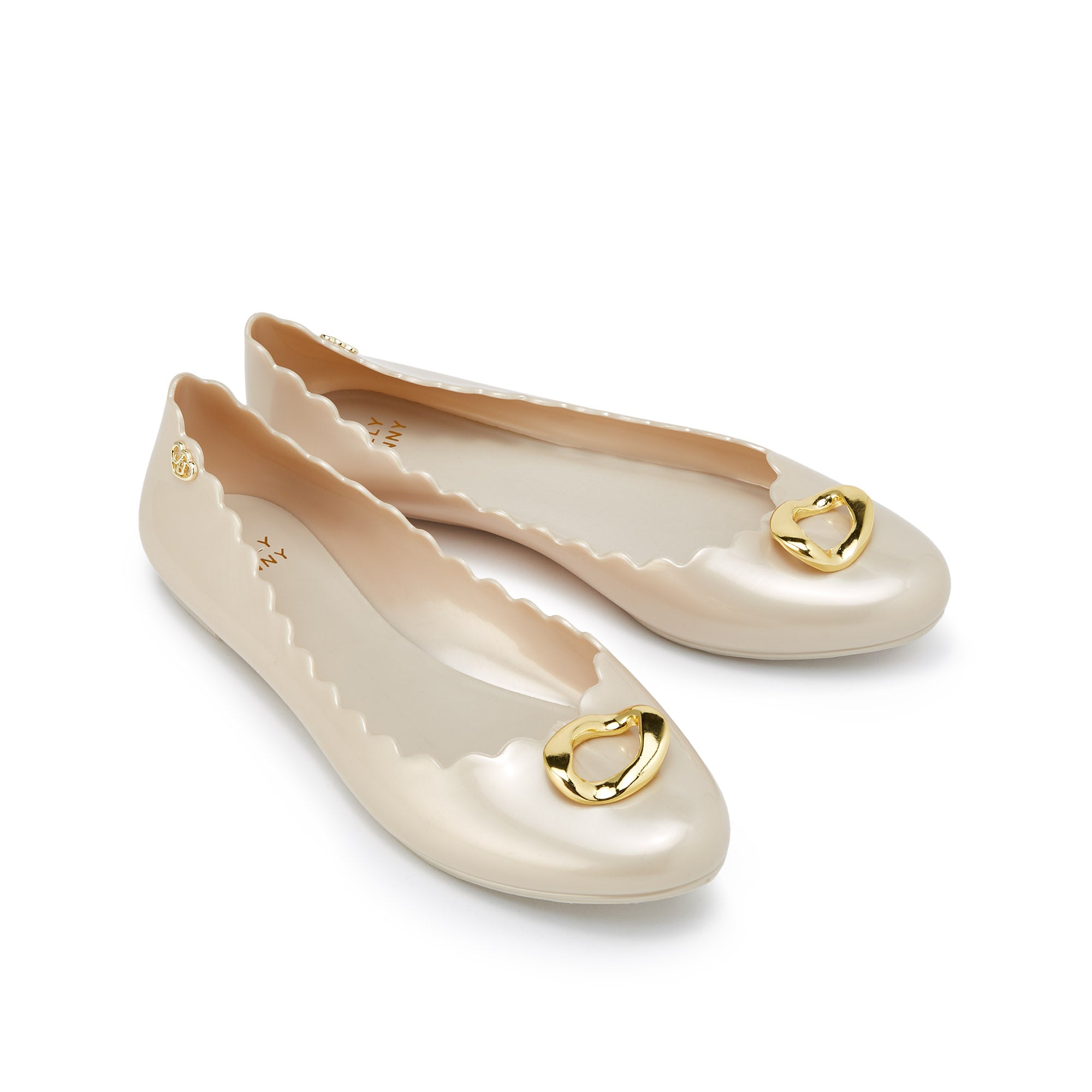 Sophie Pinpin Flat Ballerinas Printed Ivory