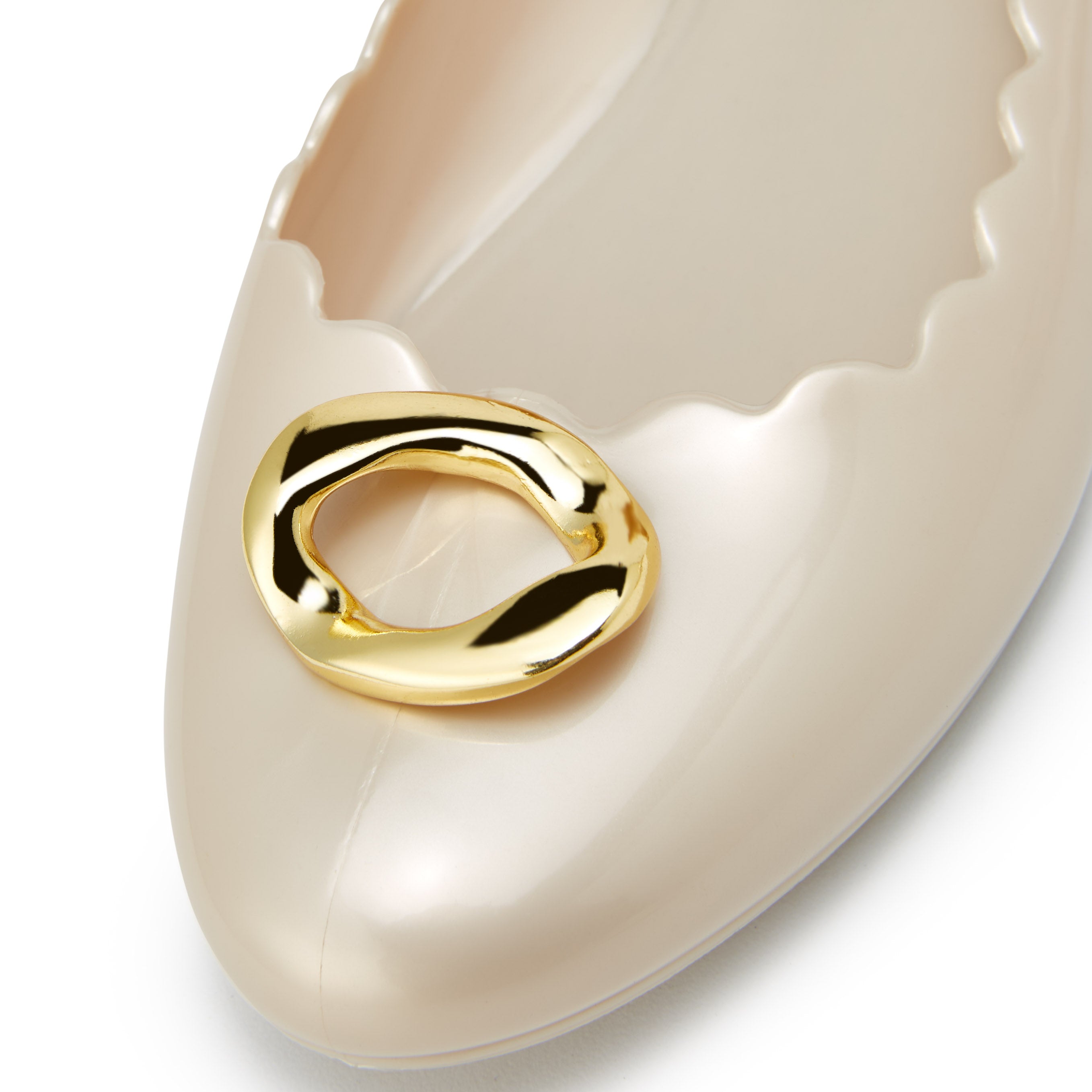 Sophie Pinpin Flat Ballerinas Printed Ivory