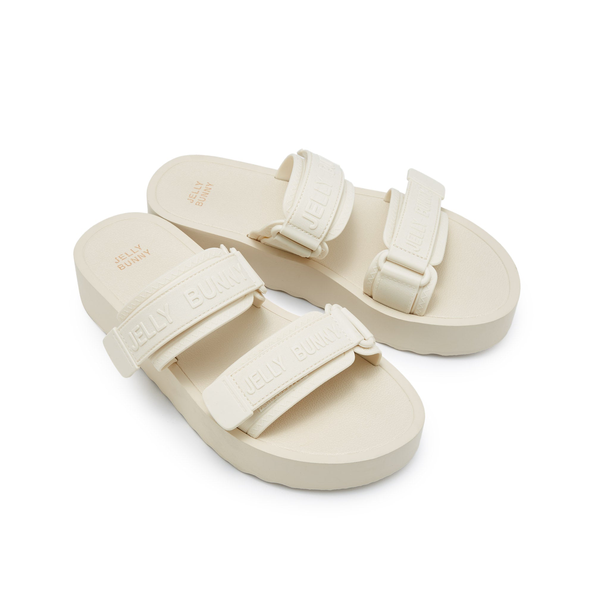 Yakusou Platform Sandals White1
