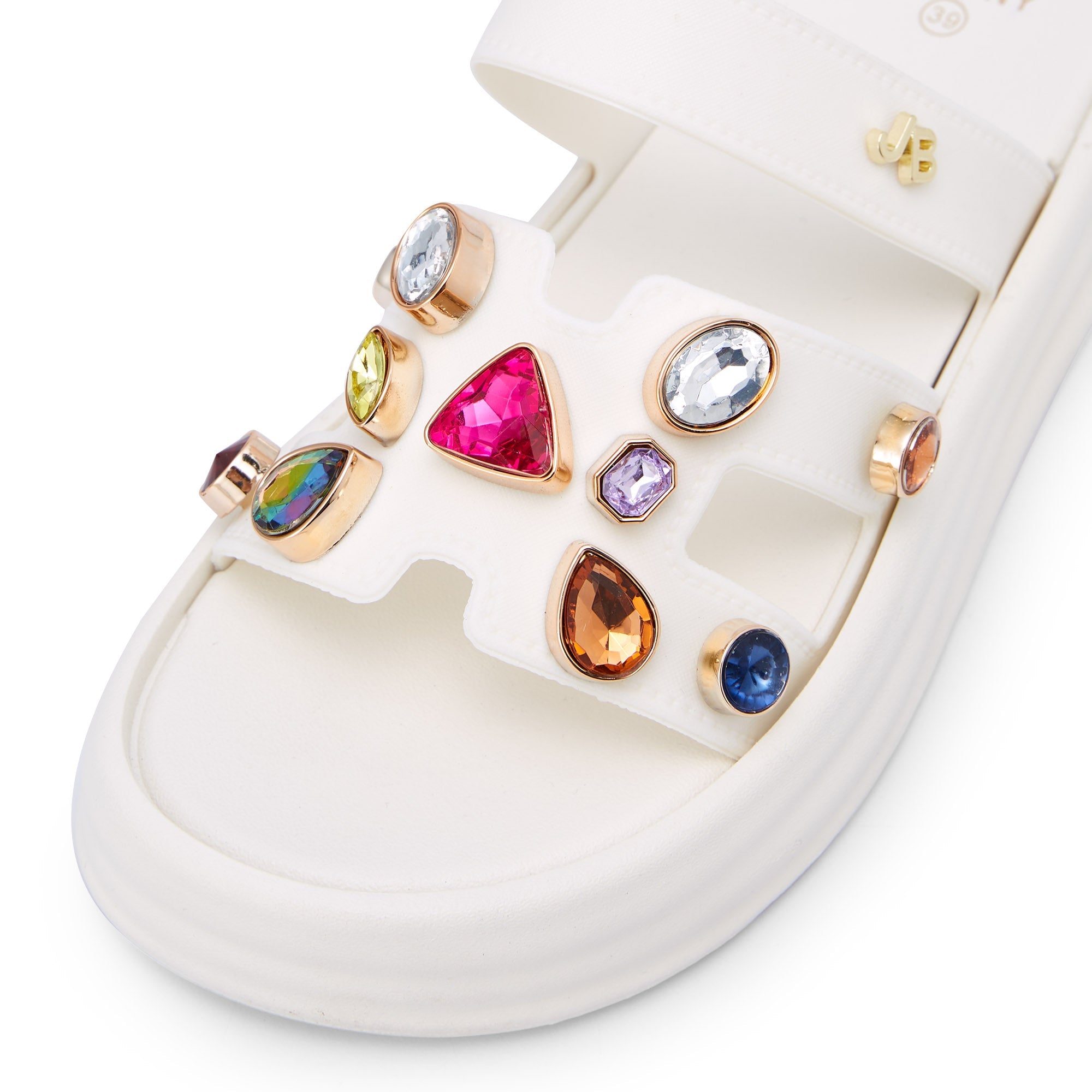 Suzana Flat Sandals Ivory