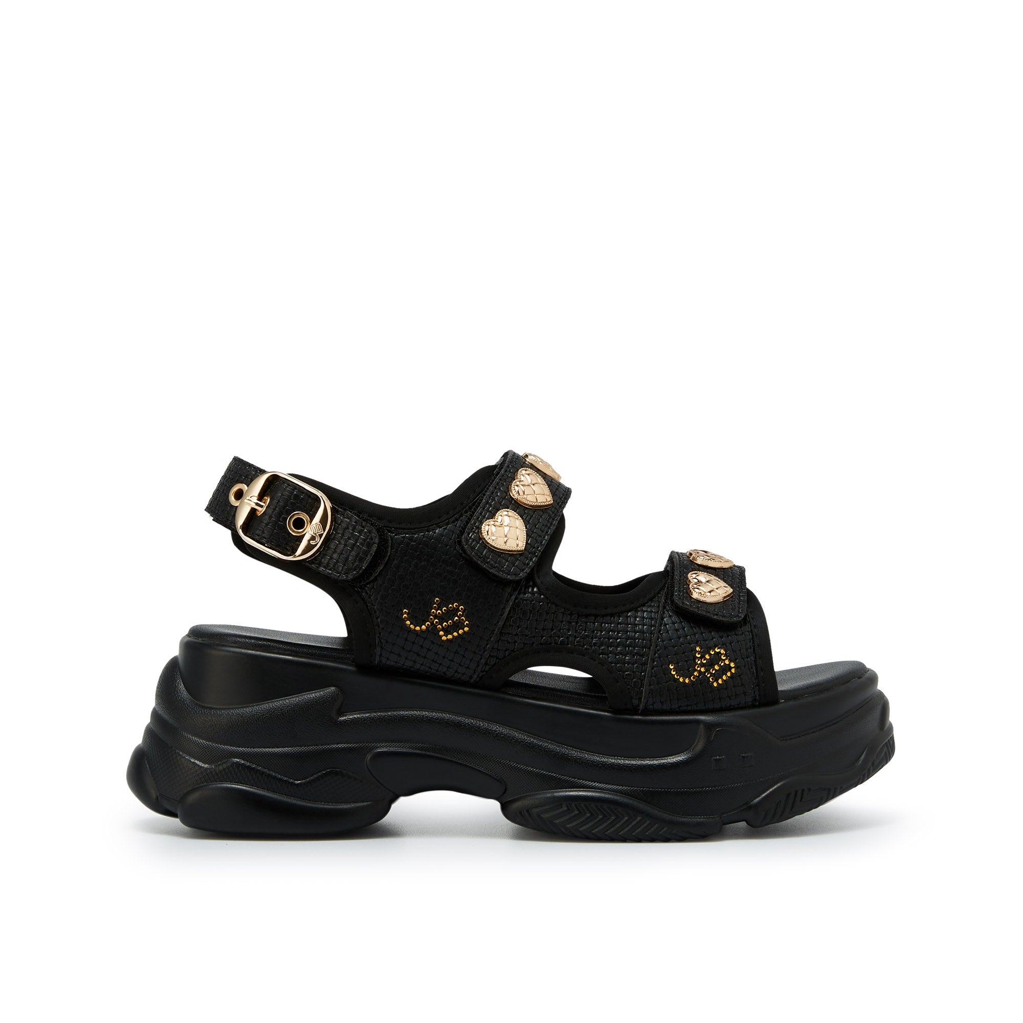 Picotee Amaris Pu Platform Sandals Black