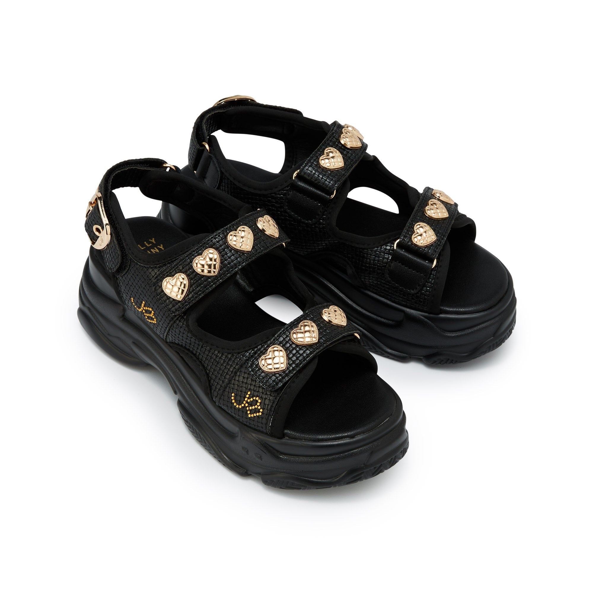 Picotee Amaris Pu Platform Sandals Black