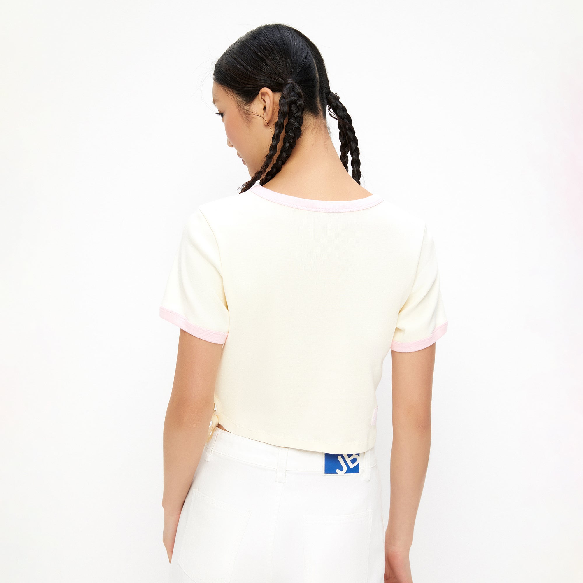 Kuromi Crop T-Shirt Cream