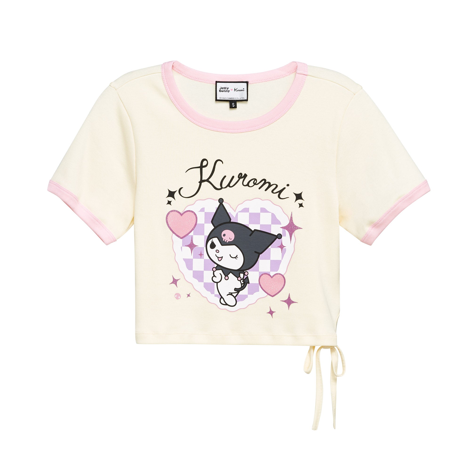 Kuromi Crop T-Shirt Cream