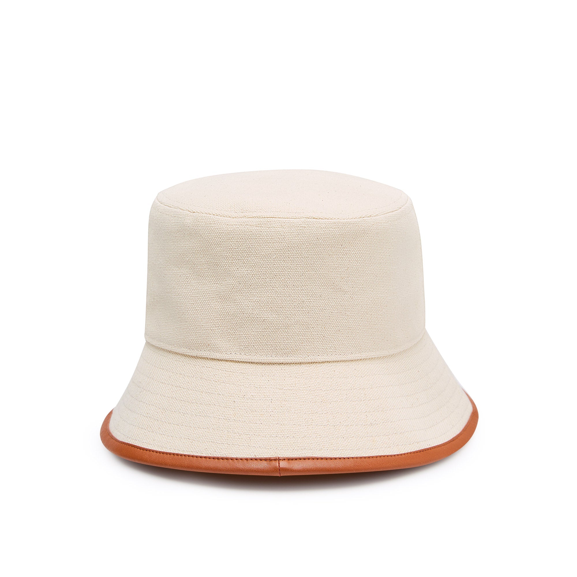 Logo Embroidery Bucket Hat Cream