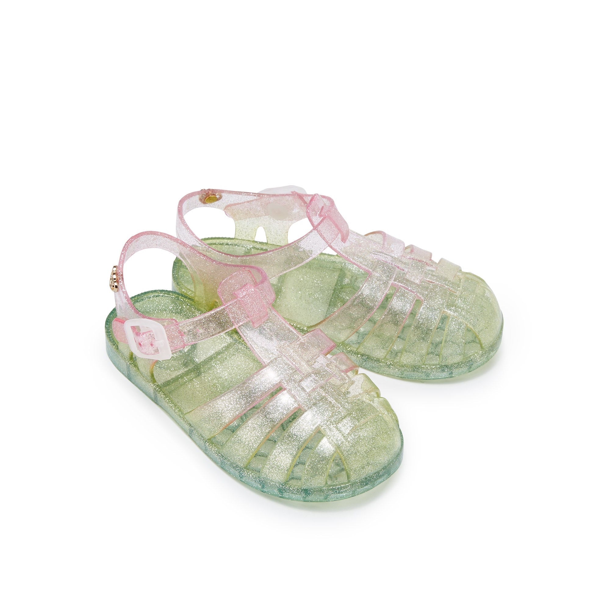 Mini Nasia Plain Flat Sandals For Girls Multi Color