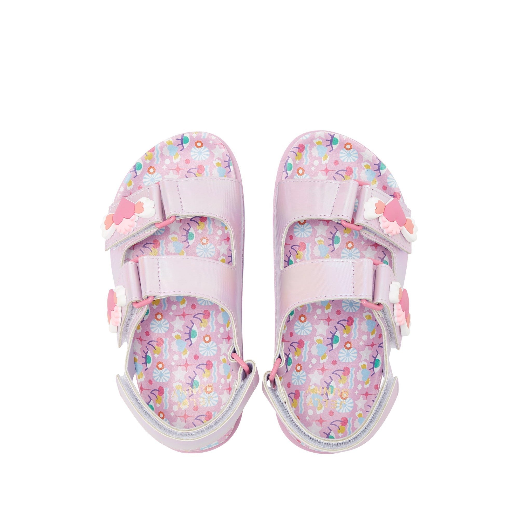 Mini Sporty Gizmo Flat Sandals For Girls Multi Color