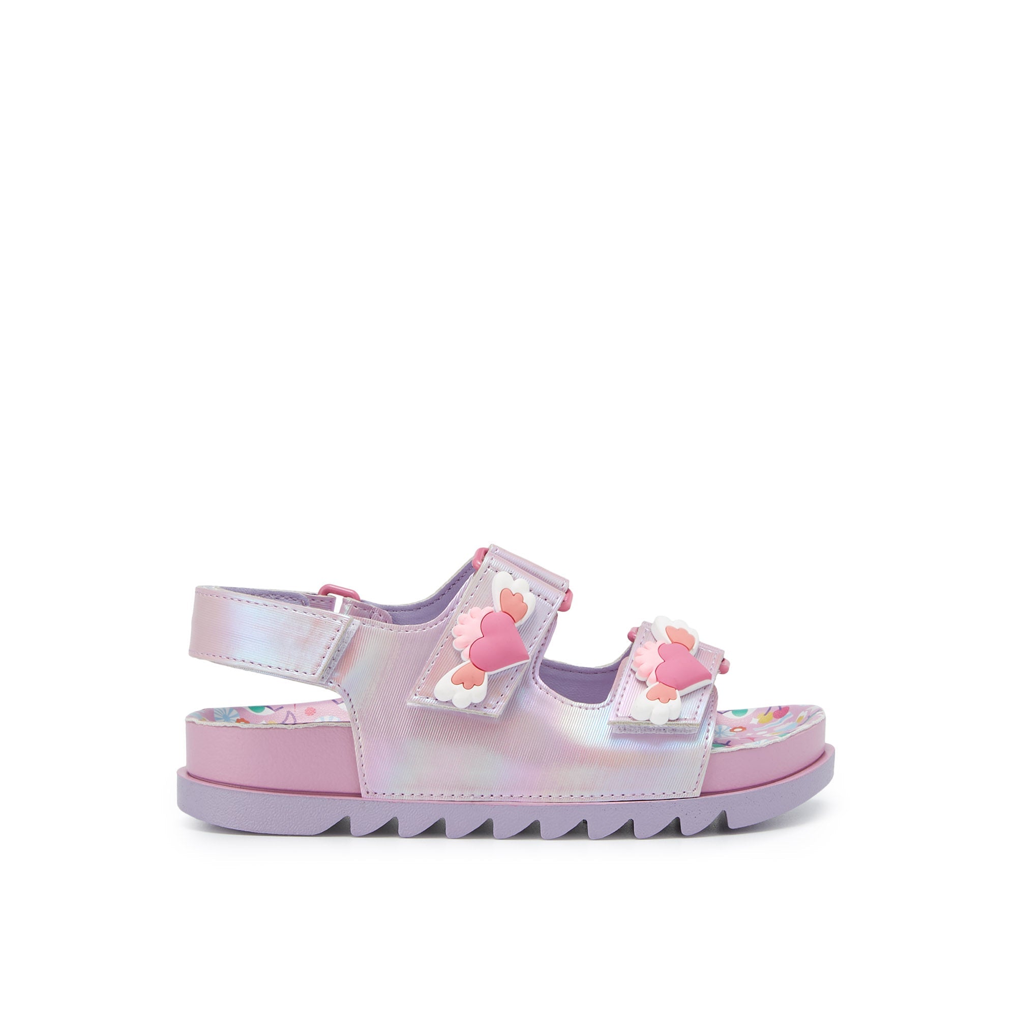 Mini Sporty Gizmo Flat Sandals For Girls Multi Color