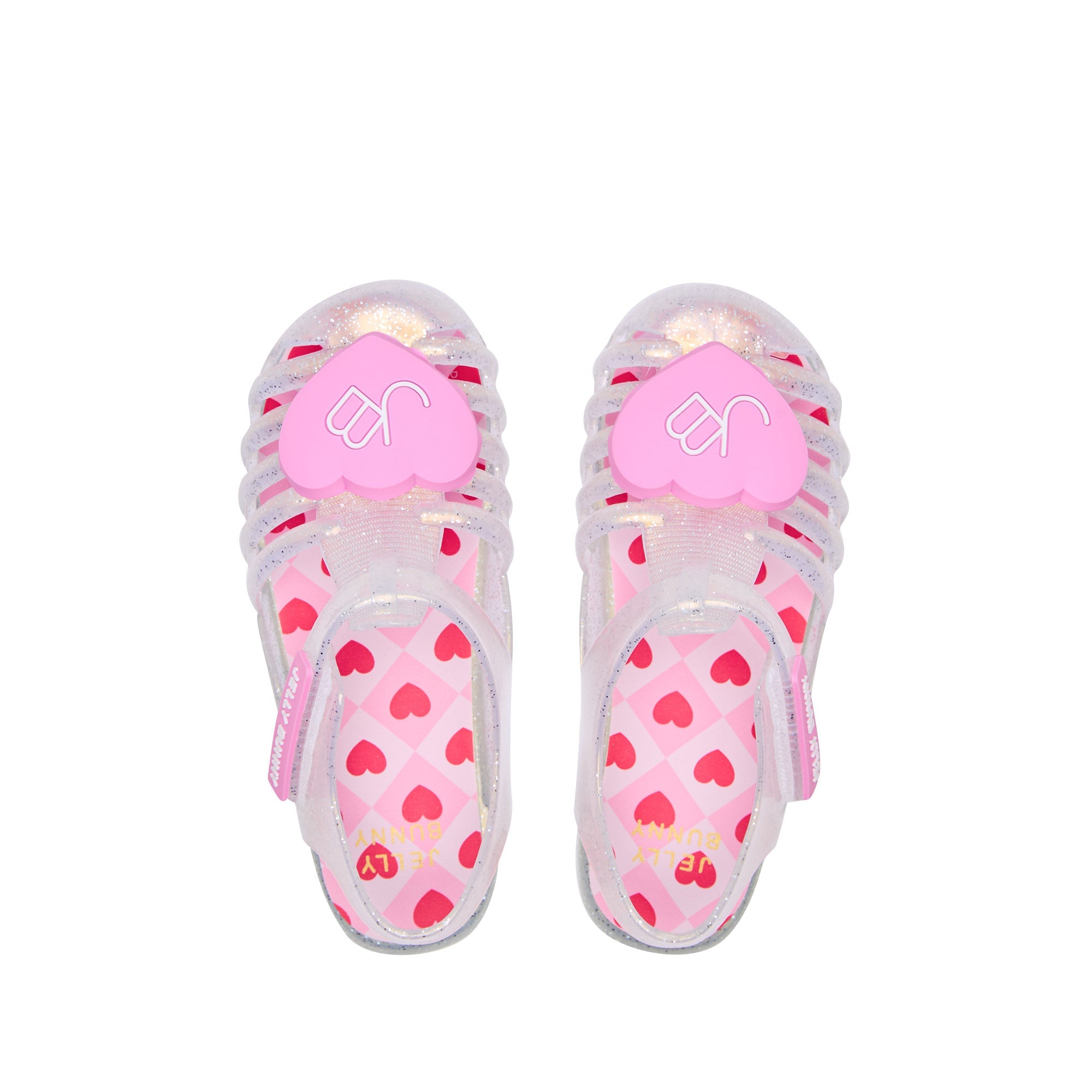 Unicorn Love Heart For Mini Girls Sandals White
