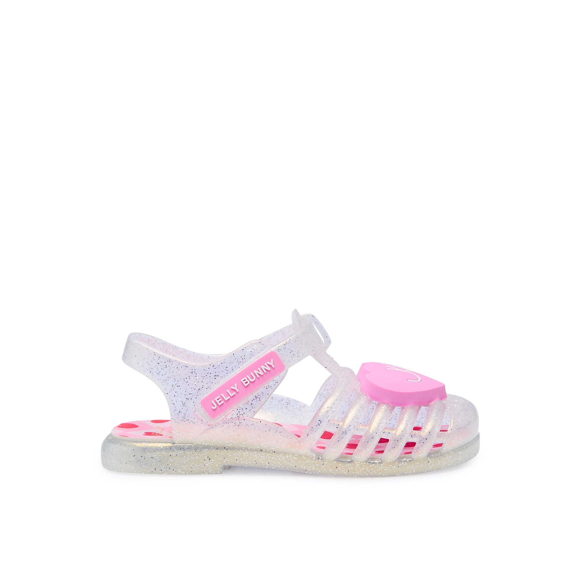 Unicorn Love Heart For Mini Girls Sandals White