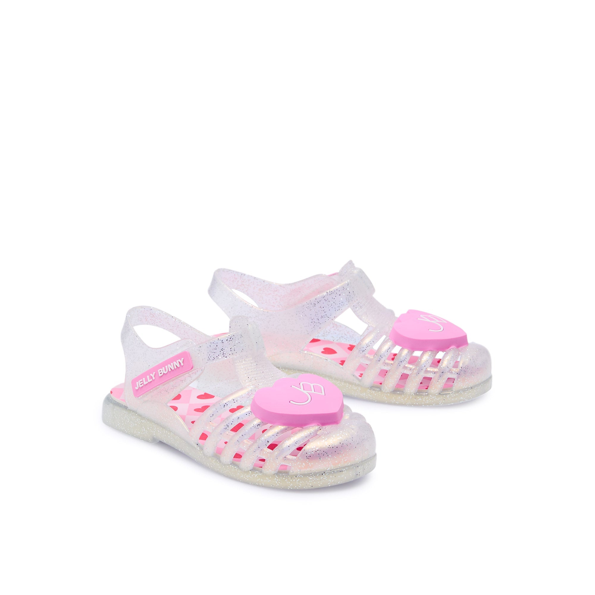 Unicorn Love Heart For Mini Girls Sandals White