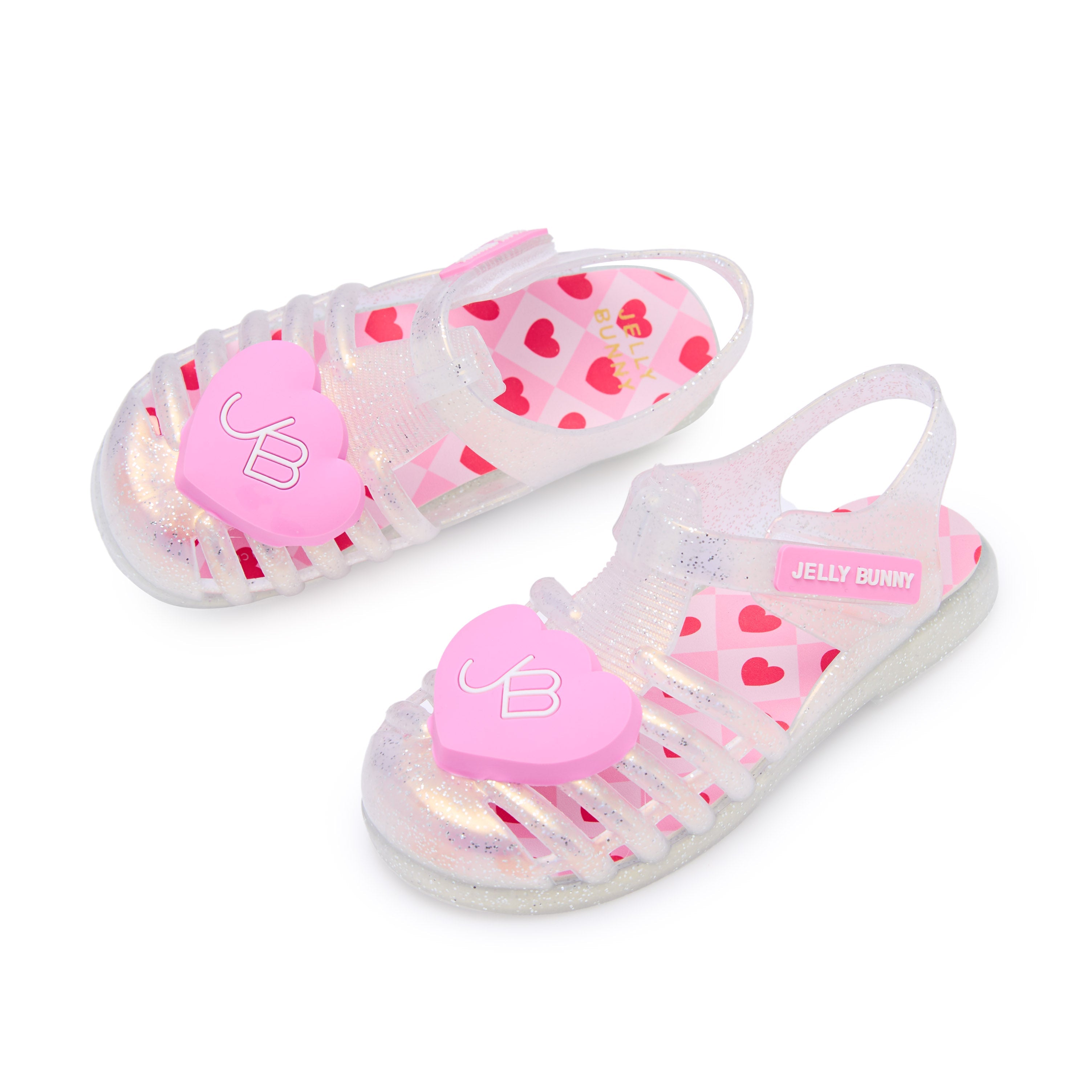 Unicorn Love Heart For Mini Girls Sandals White