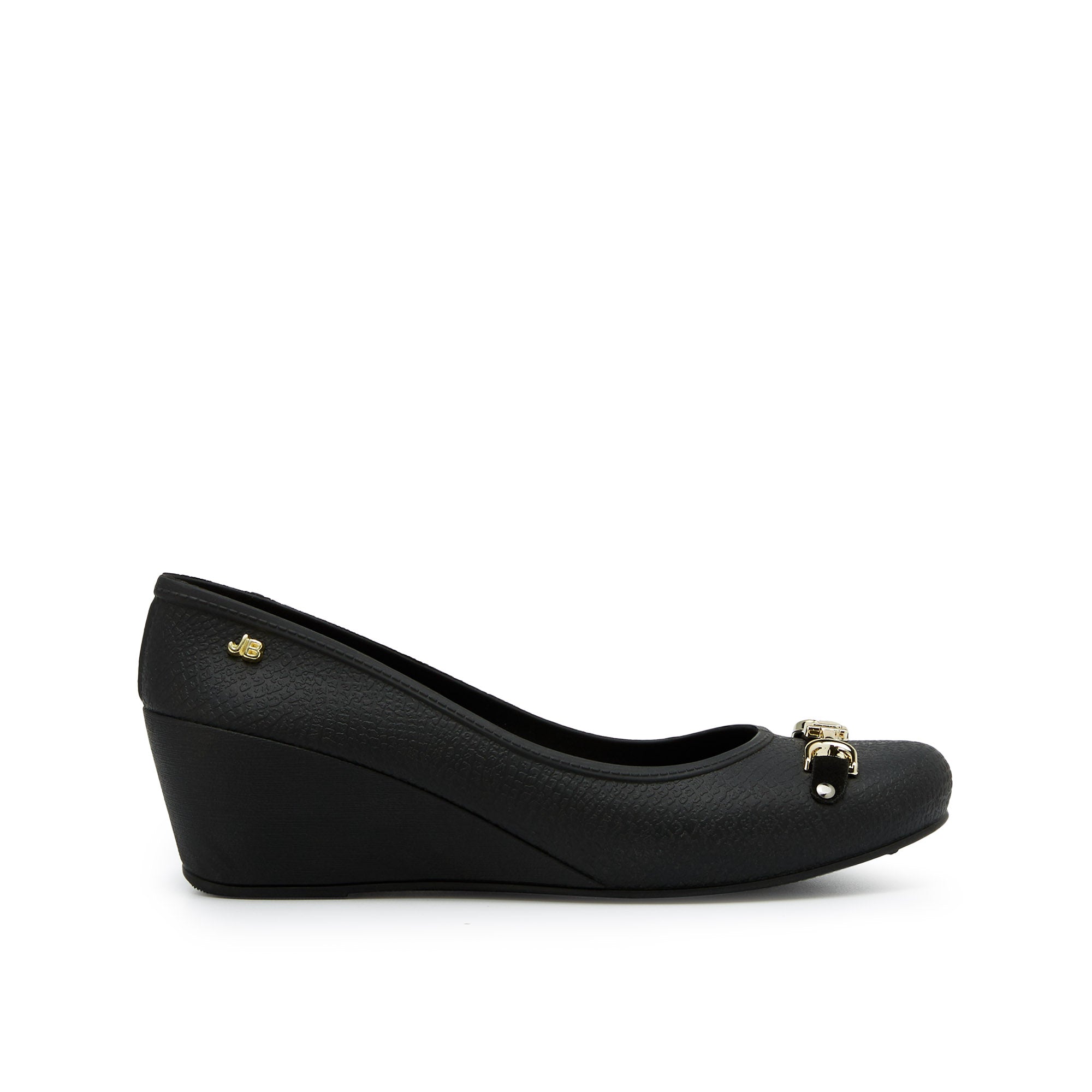 CAREN1505 ANGELIKA Wedge Ballerinas Black