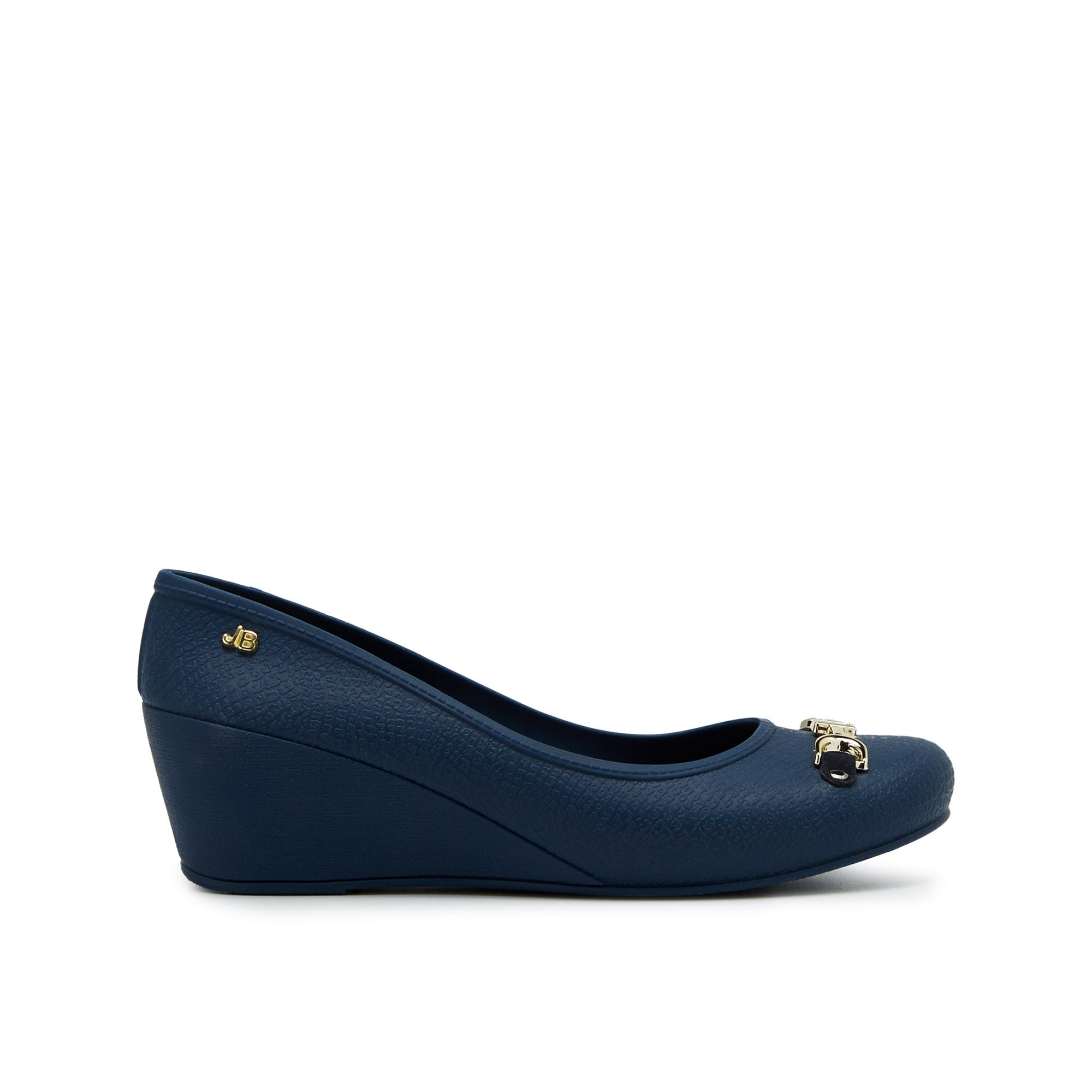 CAREN1505 ANGELIKA Wedge Ballerinas Navy