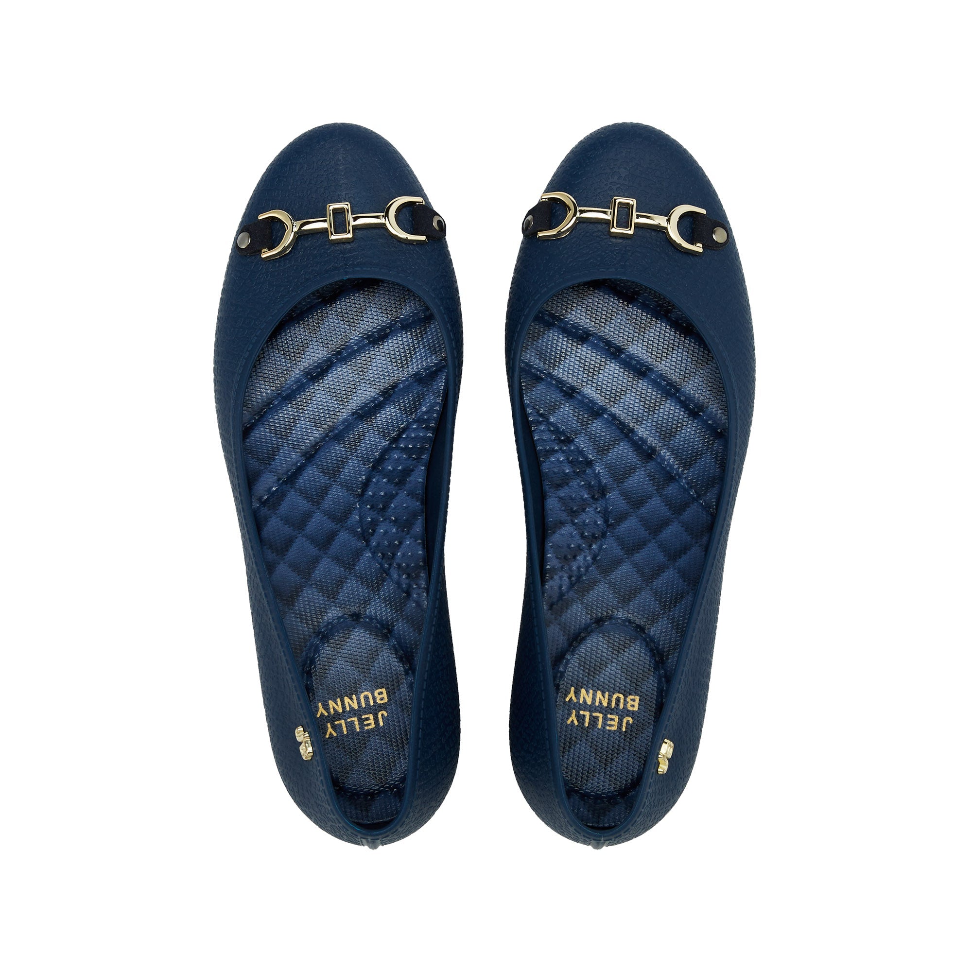 CAREN1505 ANGELIKA Wedge Ballerinas Navy