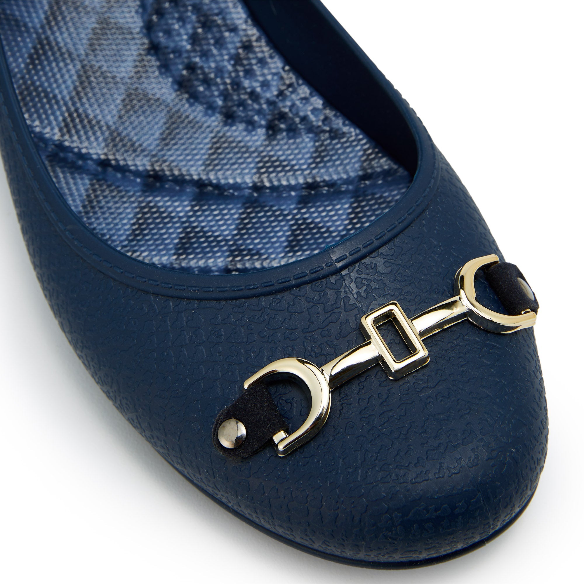 CAREN1505 ANGELIKA Wedge Ballerinas Navy