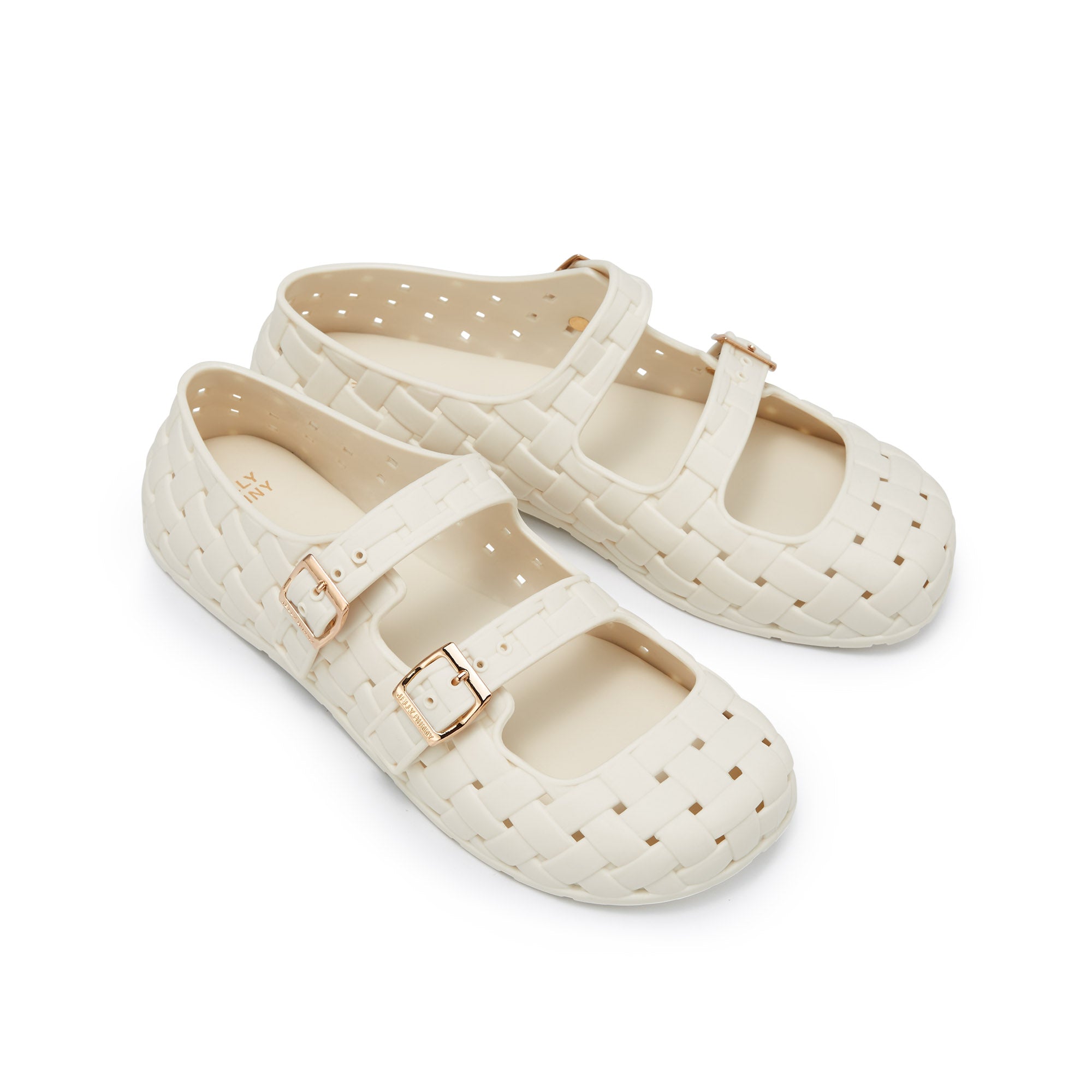 Nevena Flat Mary-Janes Off-White