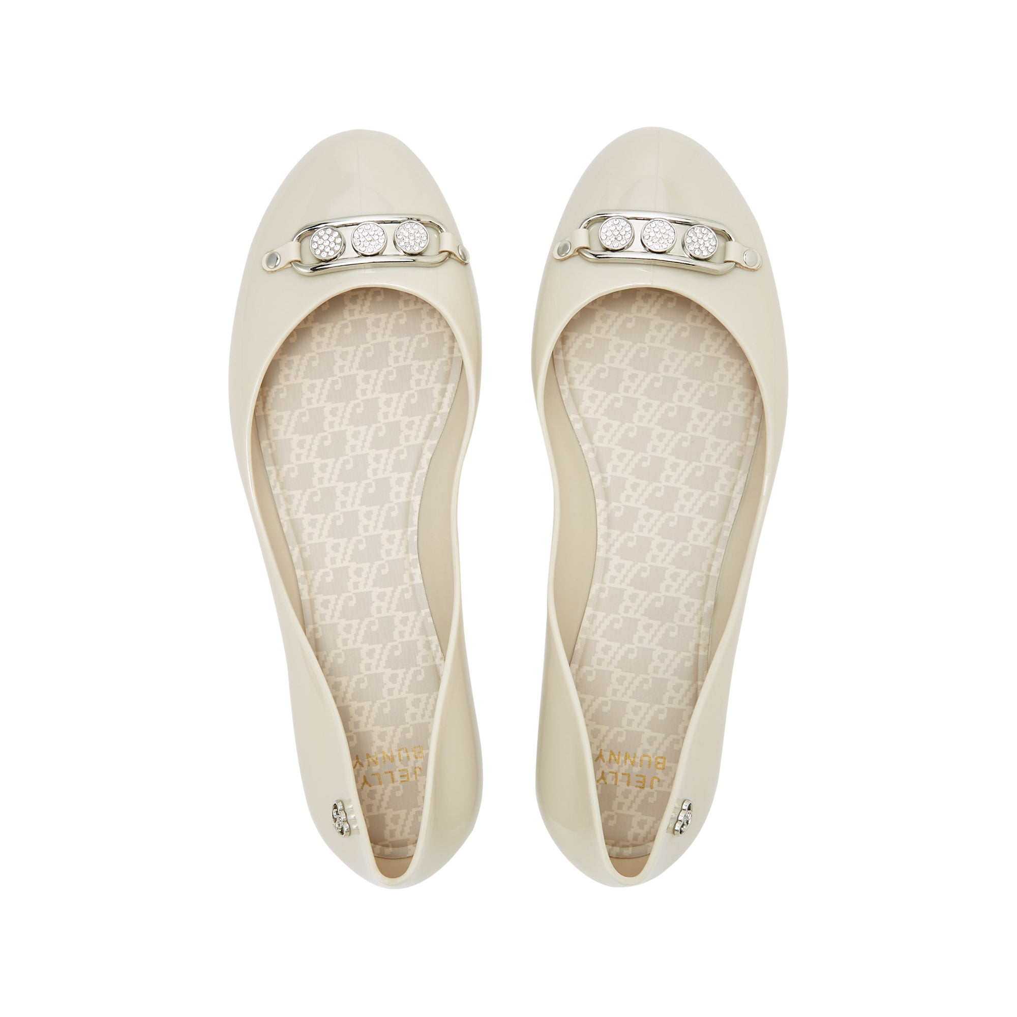 Melina Denver Ballerina Shoes Ivory