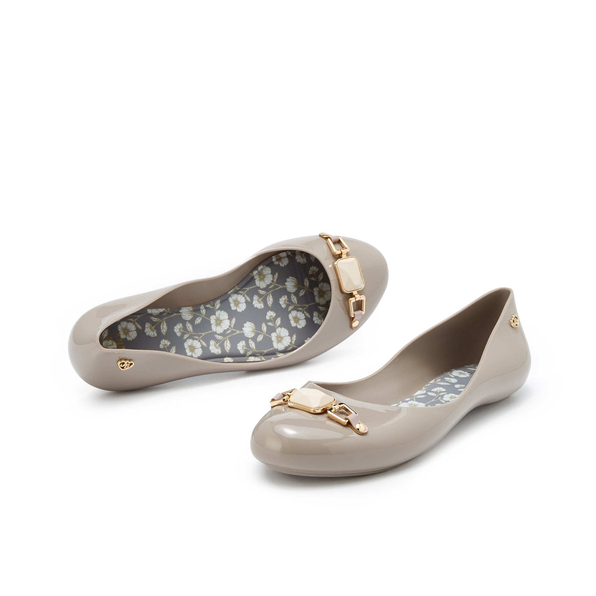 Melina Rhys Flat Ballerinas Grey