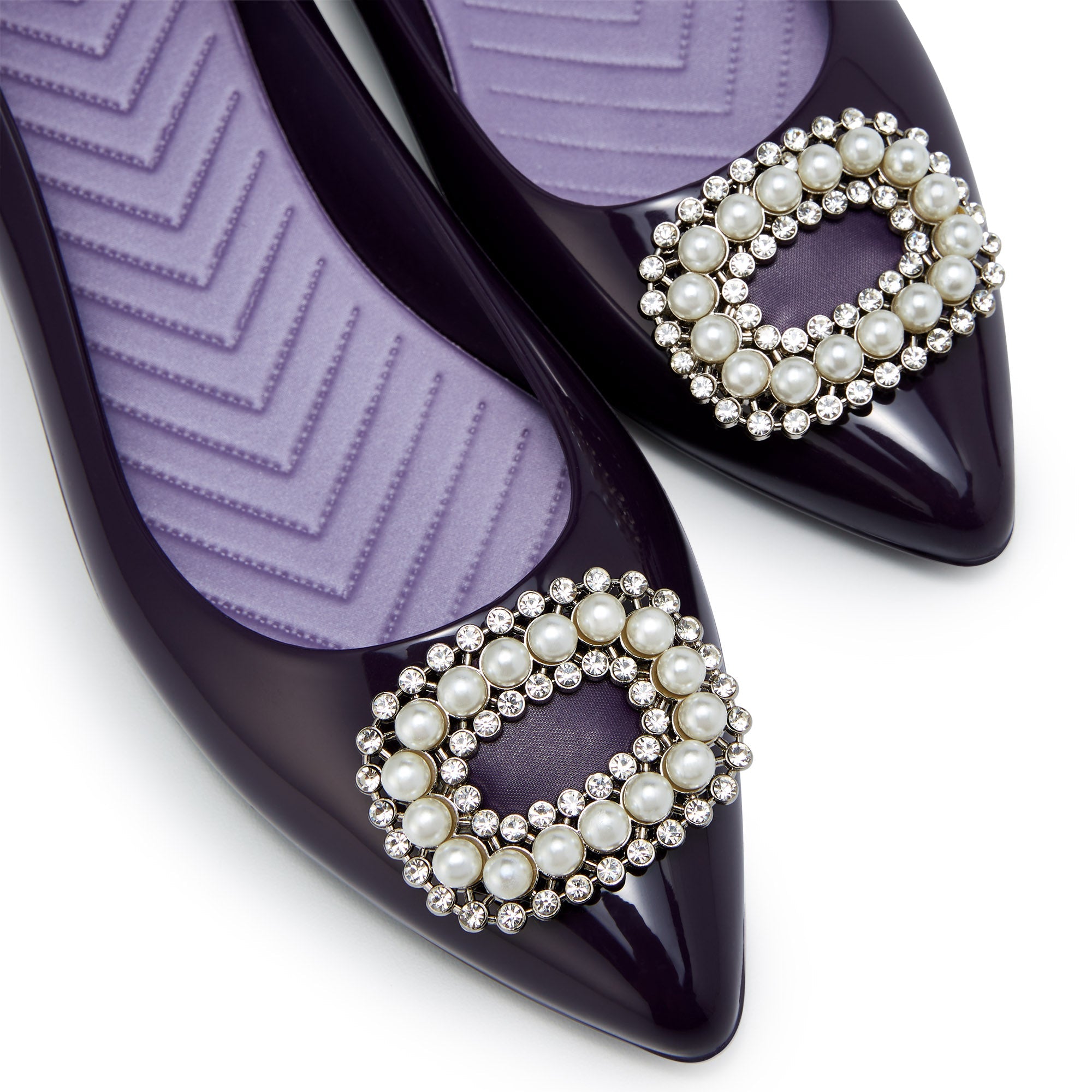 Avery Ceres Flat Ballerinas Purple