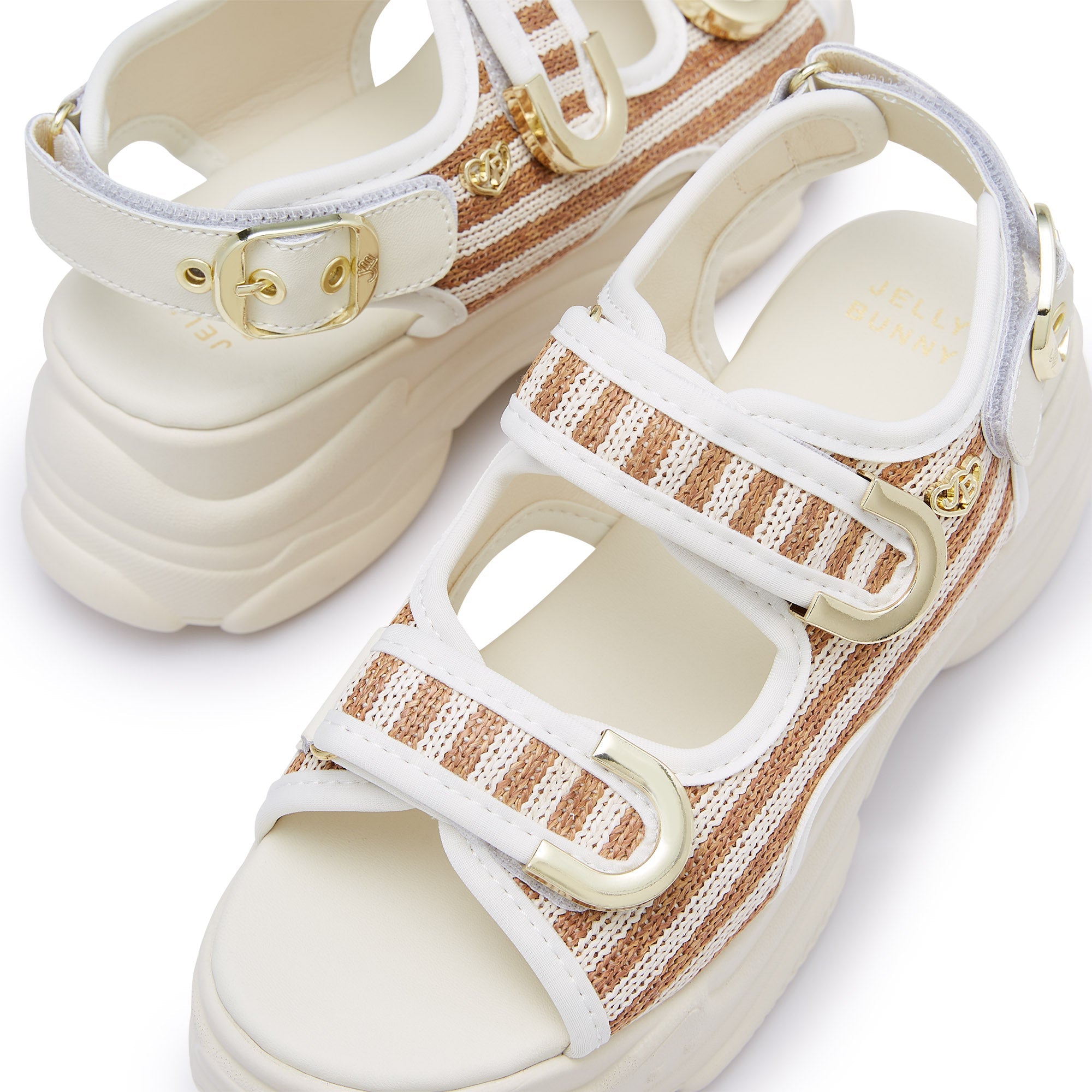 Picotee Fudge Platform Sandals Brown