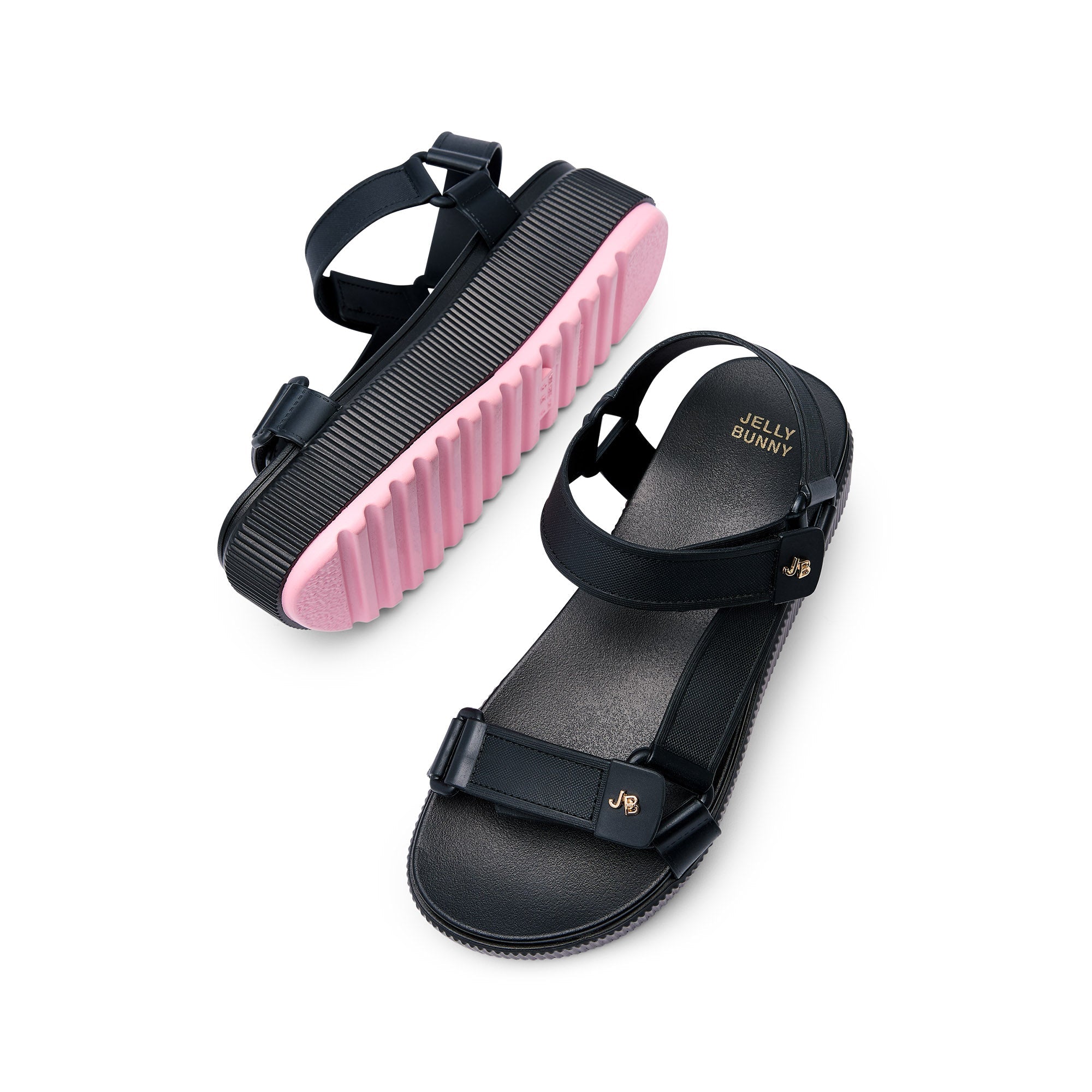 Zorica Platform Sandals Black