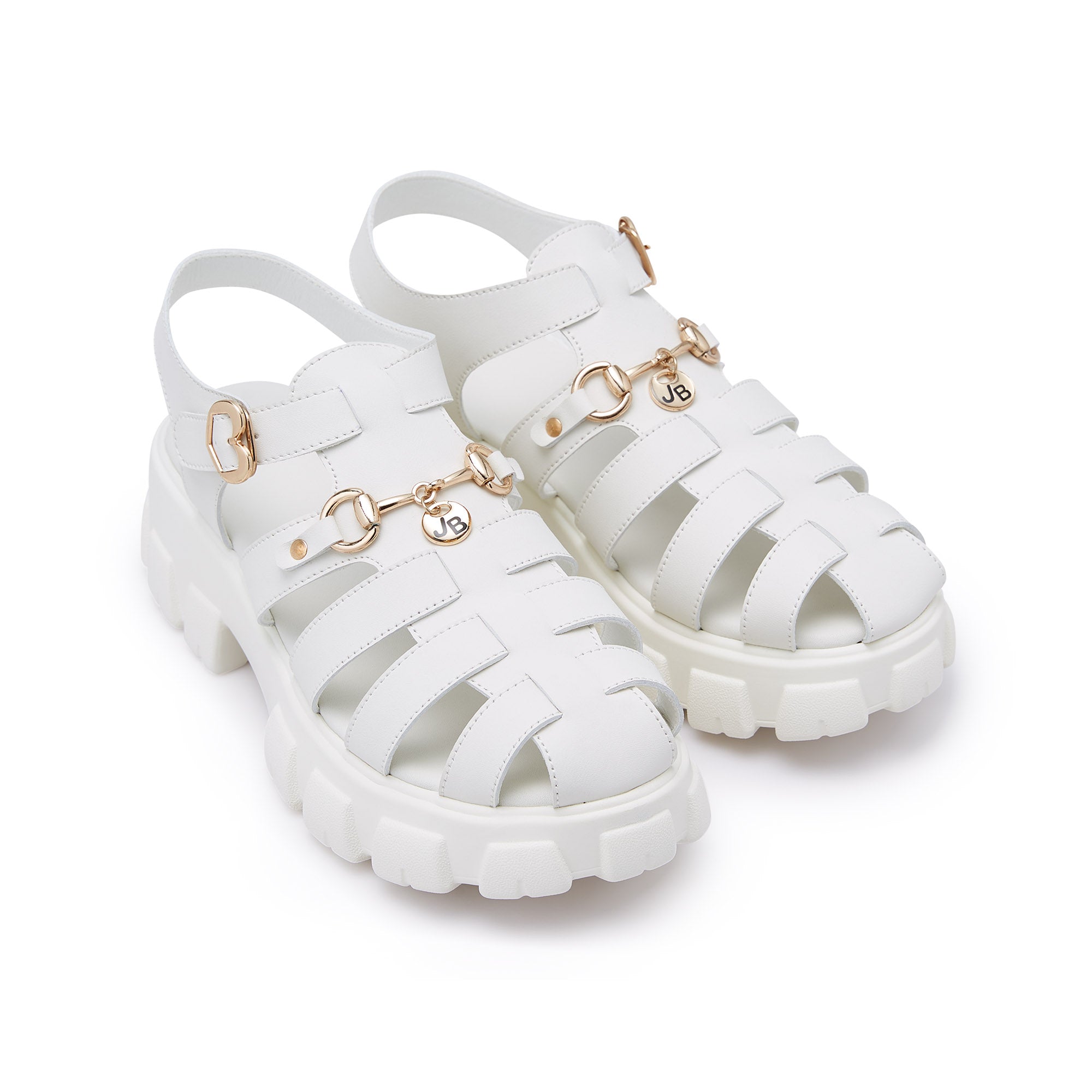 Maggie Ema Platform Shoes White