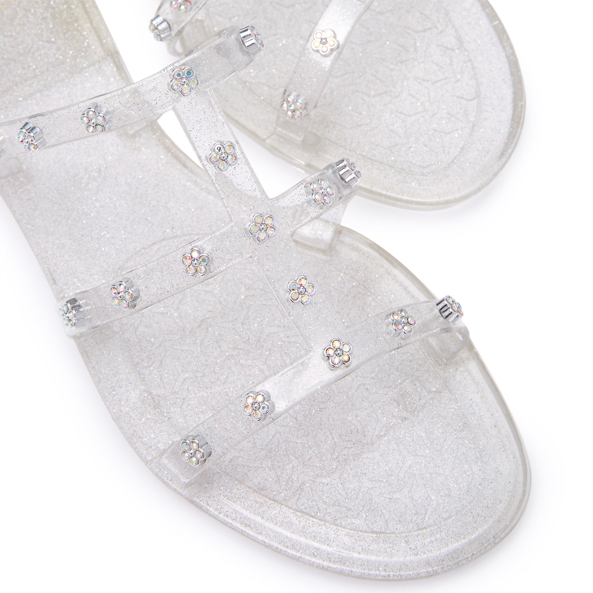Tres Magda Flat Sandals Glitter Multi 2