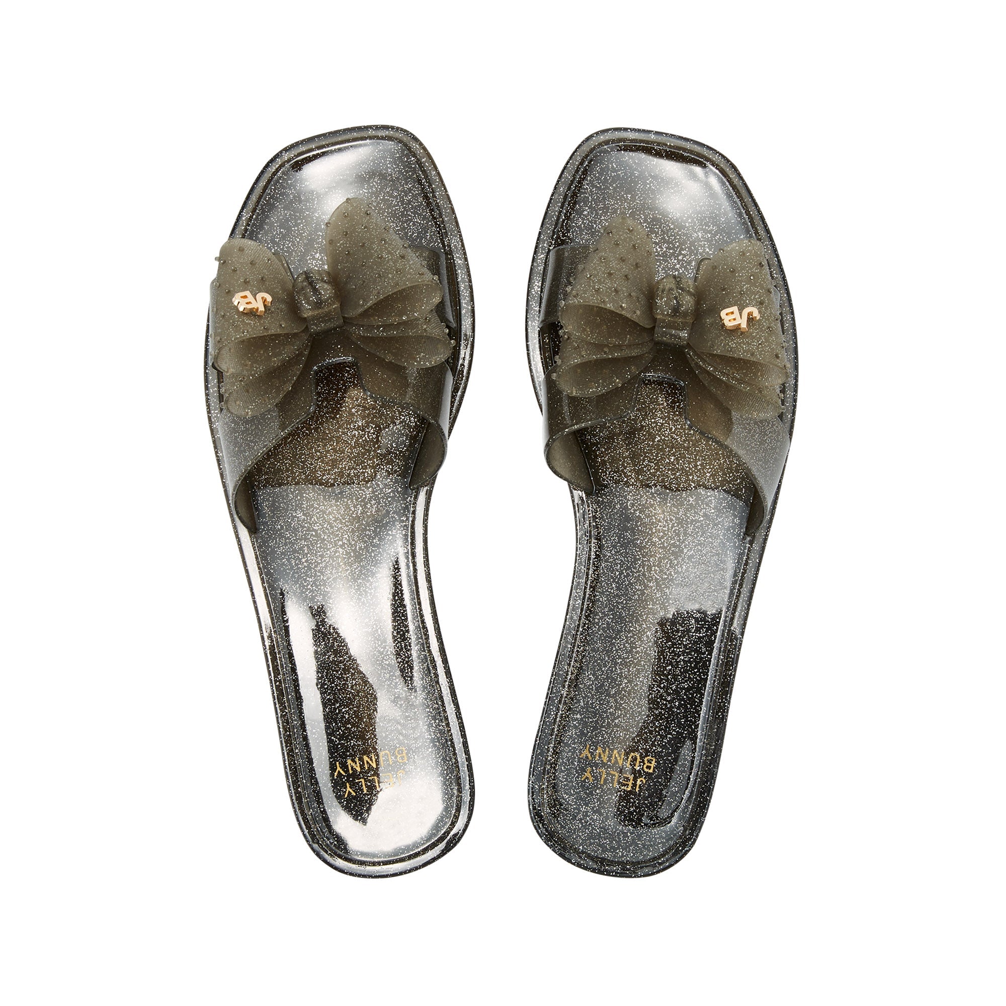 Ahu Rin Sandals Glitter Black